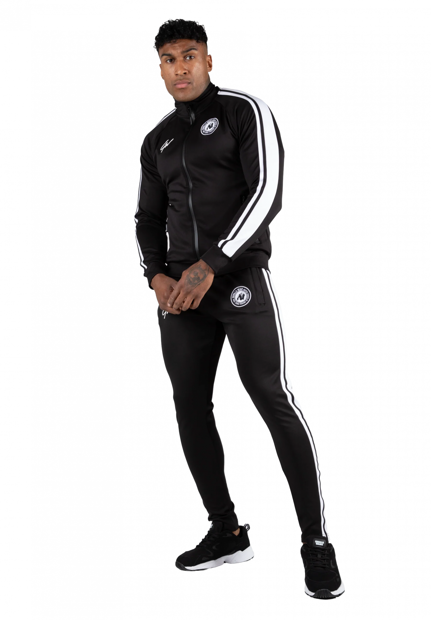 Veste de survêtement Stratford Gorilla Wear homme - Noir, vue officielle 3