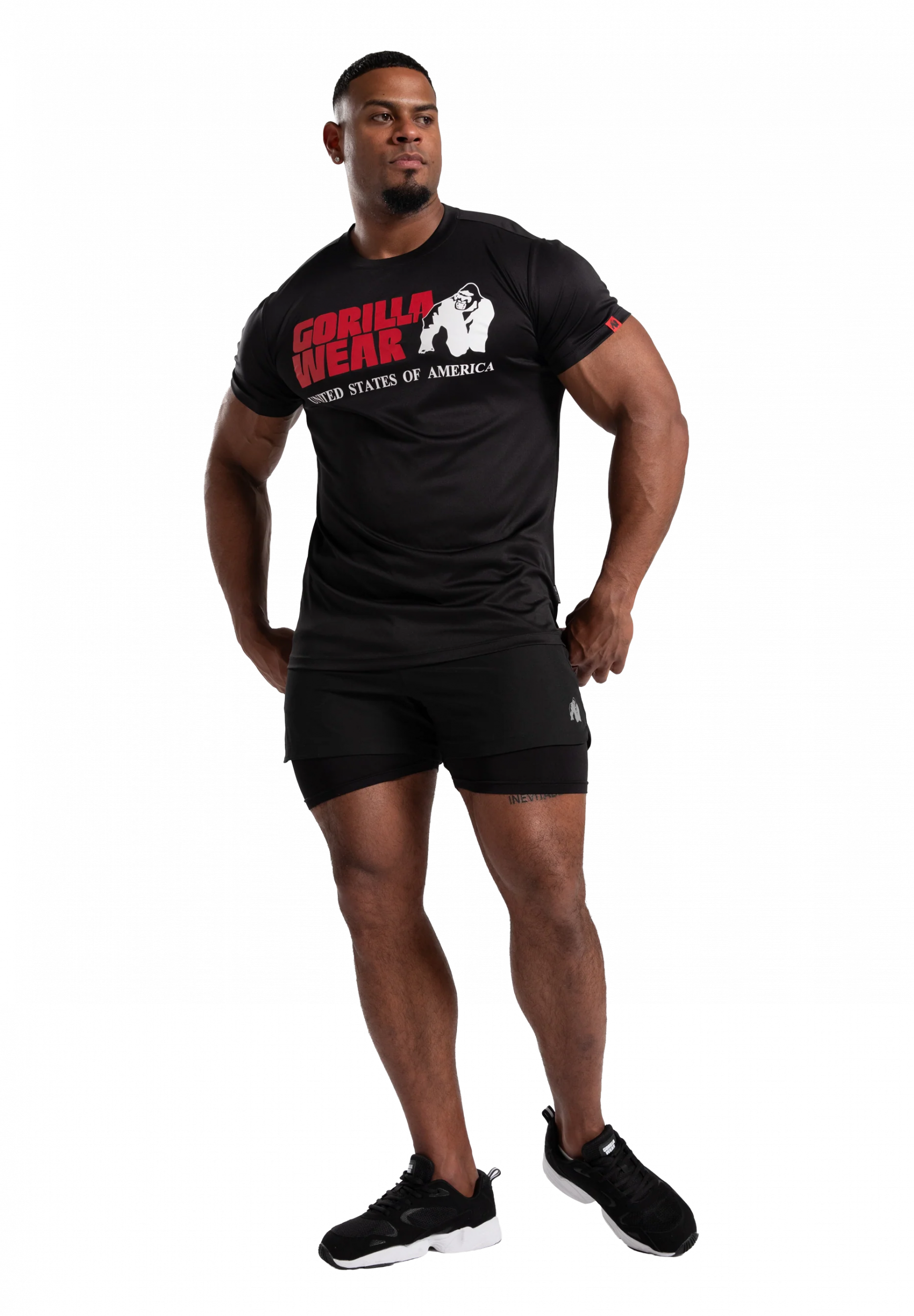 T-shirt Classic Training Gorilla Wear homme - Noir, vue officielle 3