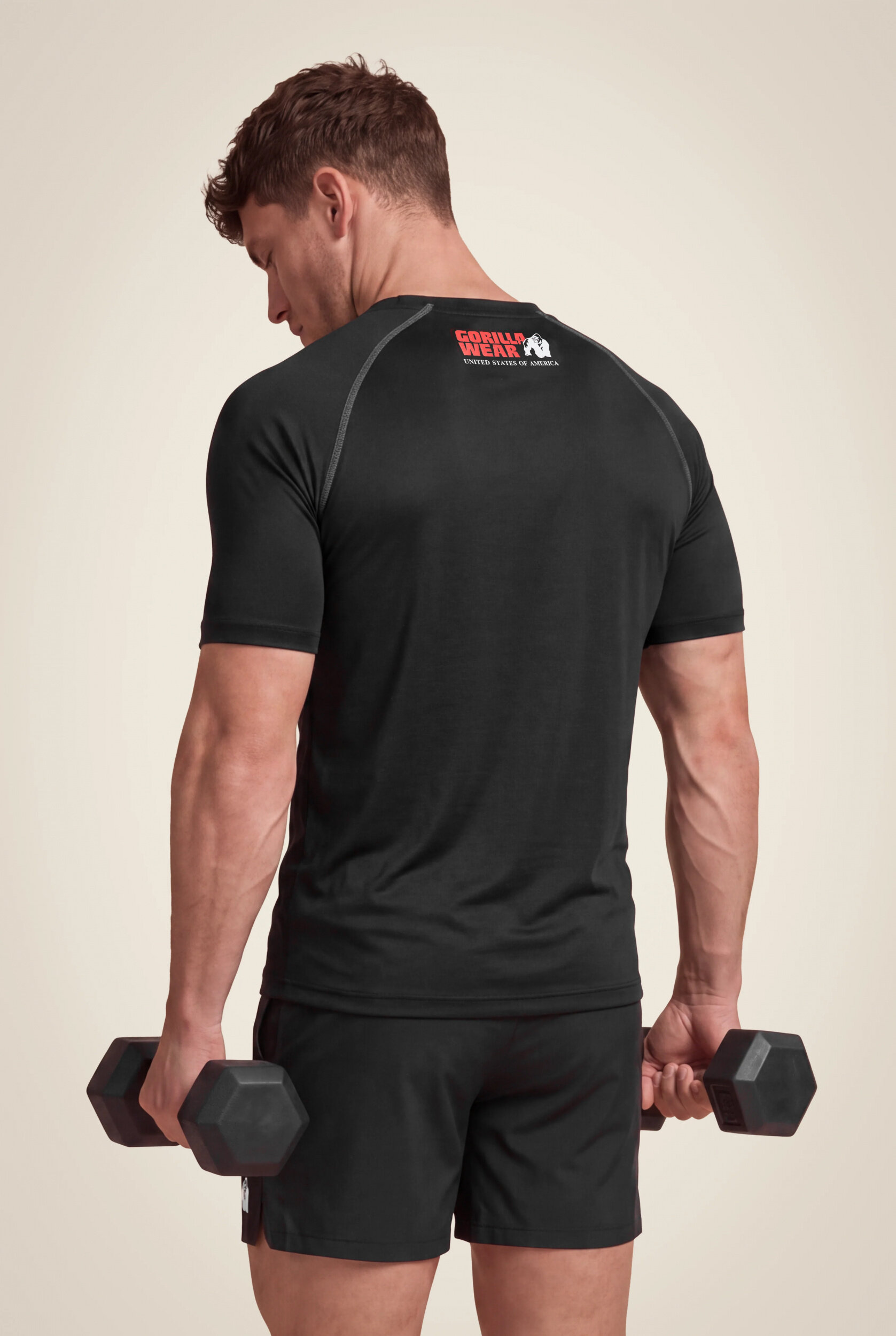 T-shirt Performance Gorilla Wear homme - Noir, vue officielle 2