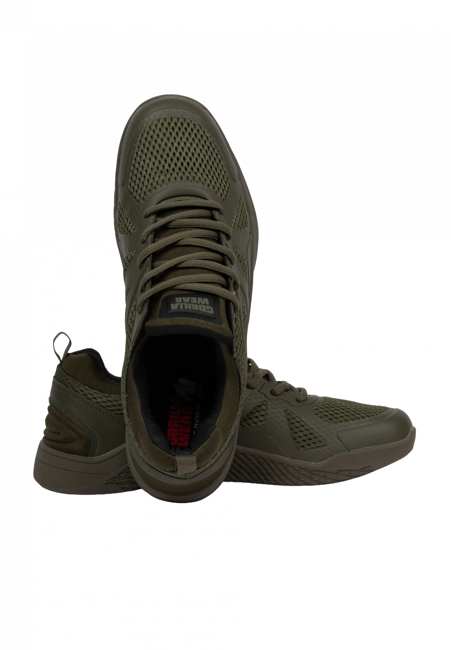 Chaussures Gym Hybrids Gorilla Wear - Vert, vue officielle 3