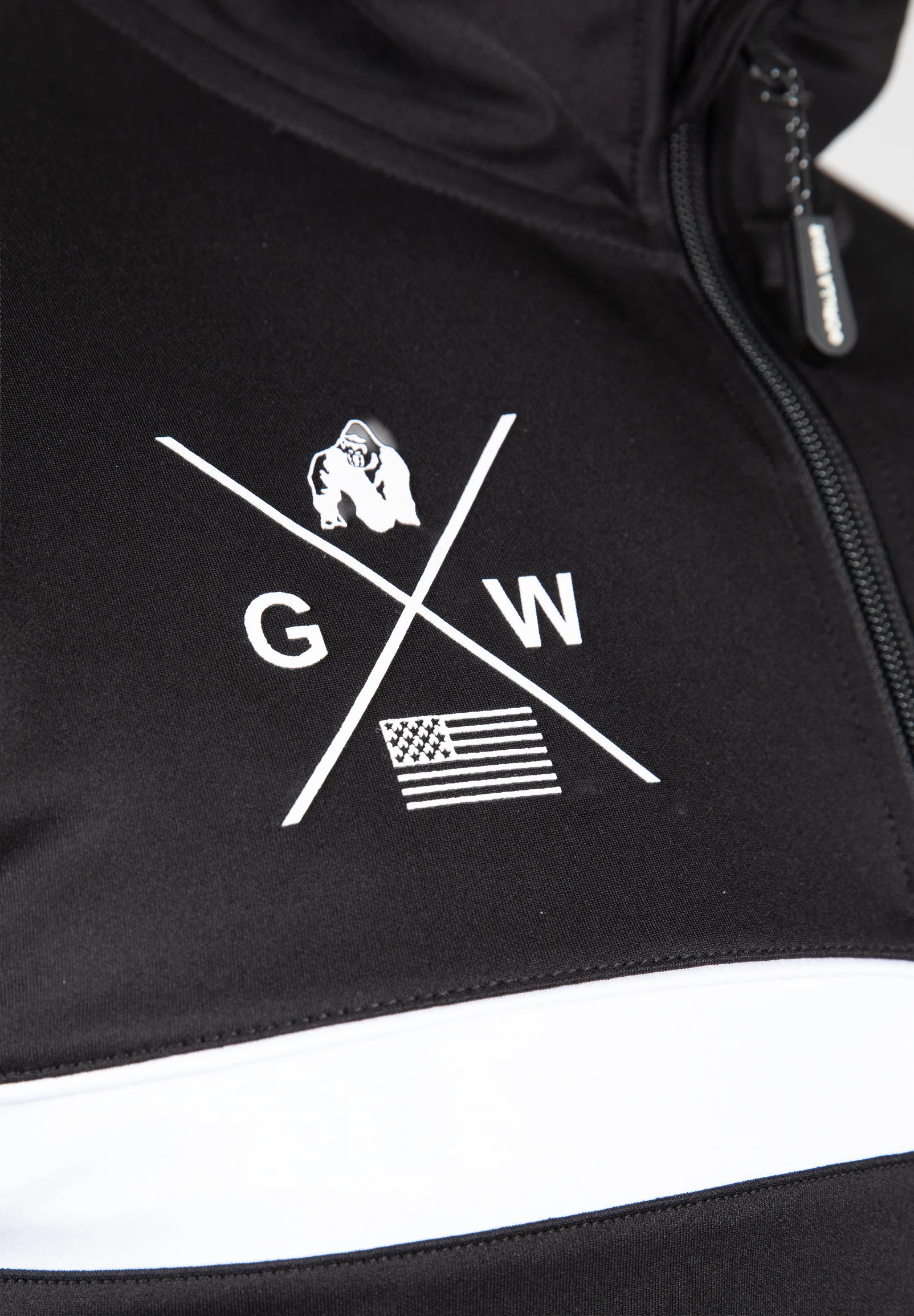 Veste de training Vernon Gorilla Wear homme - Noir, vue officielle 4