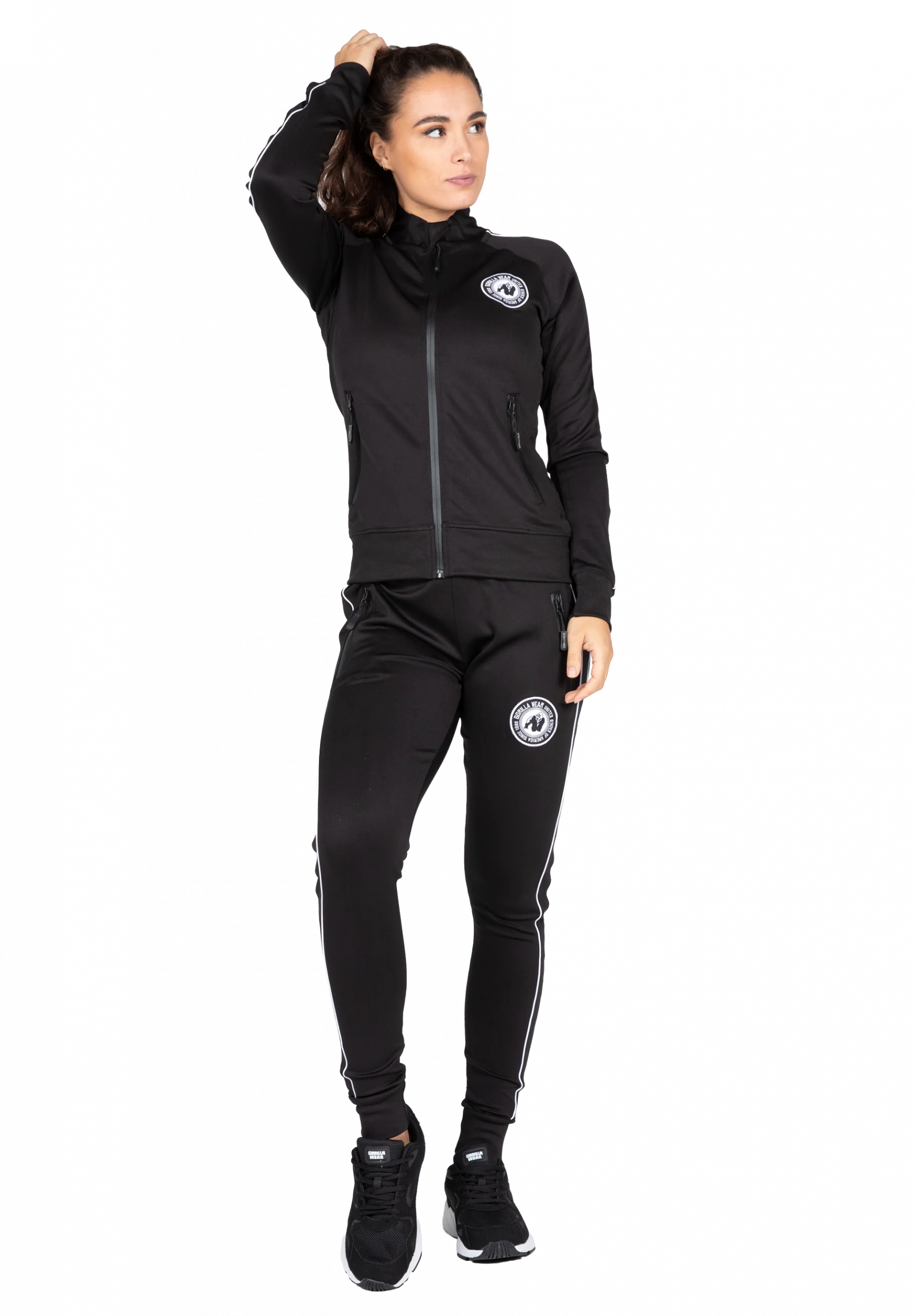 Veste de training Montana Gorilla Wear femme - Noir, vue officielle 3