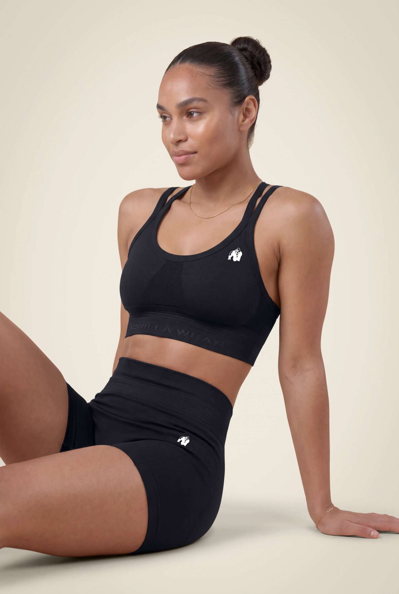 Short sans coutures Whitney Gorilla Wear femme - Noir - vue 3