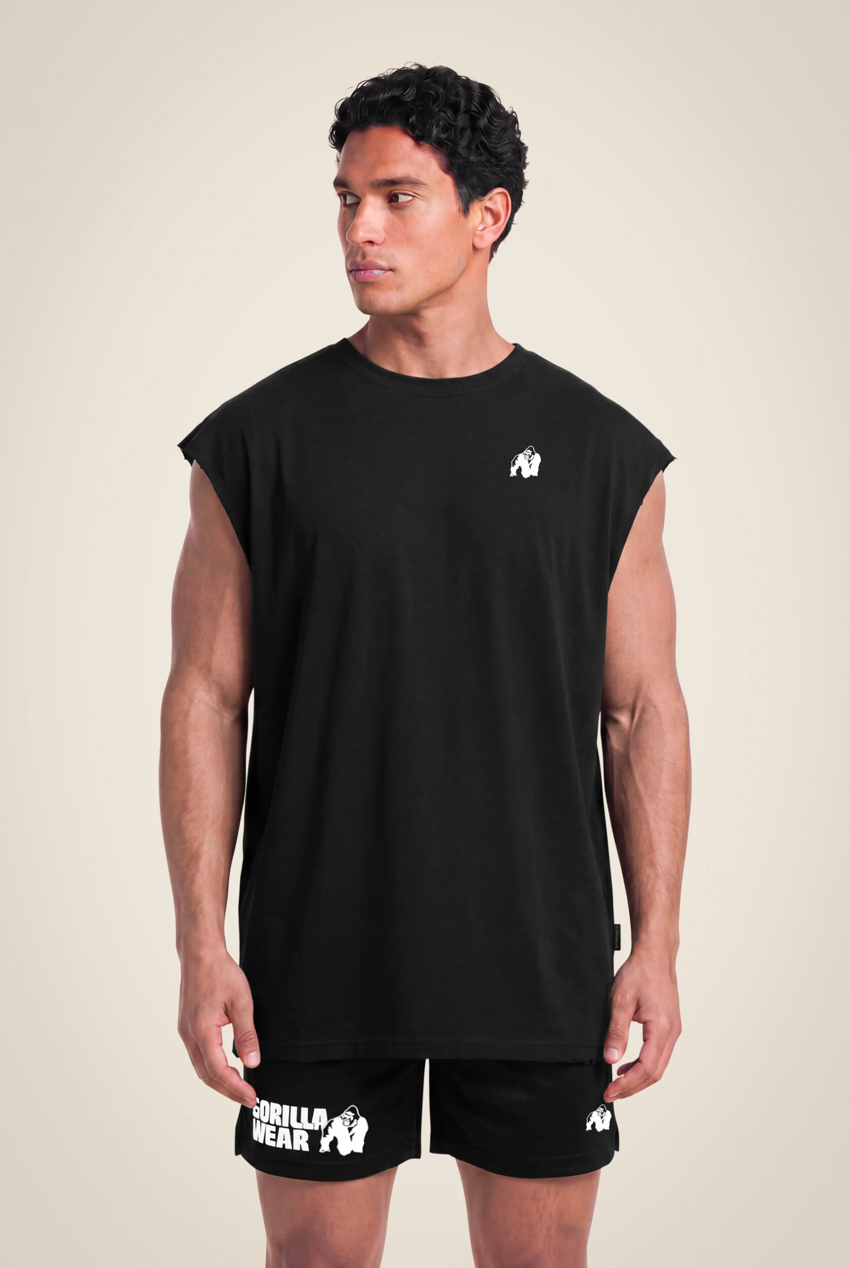 Débardeur coupé Bouse Gorilla Wear homme - Noir - vue 2