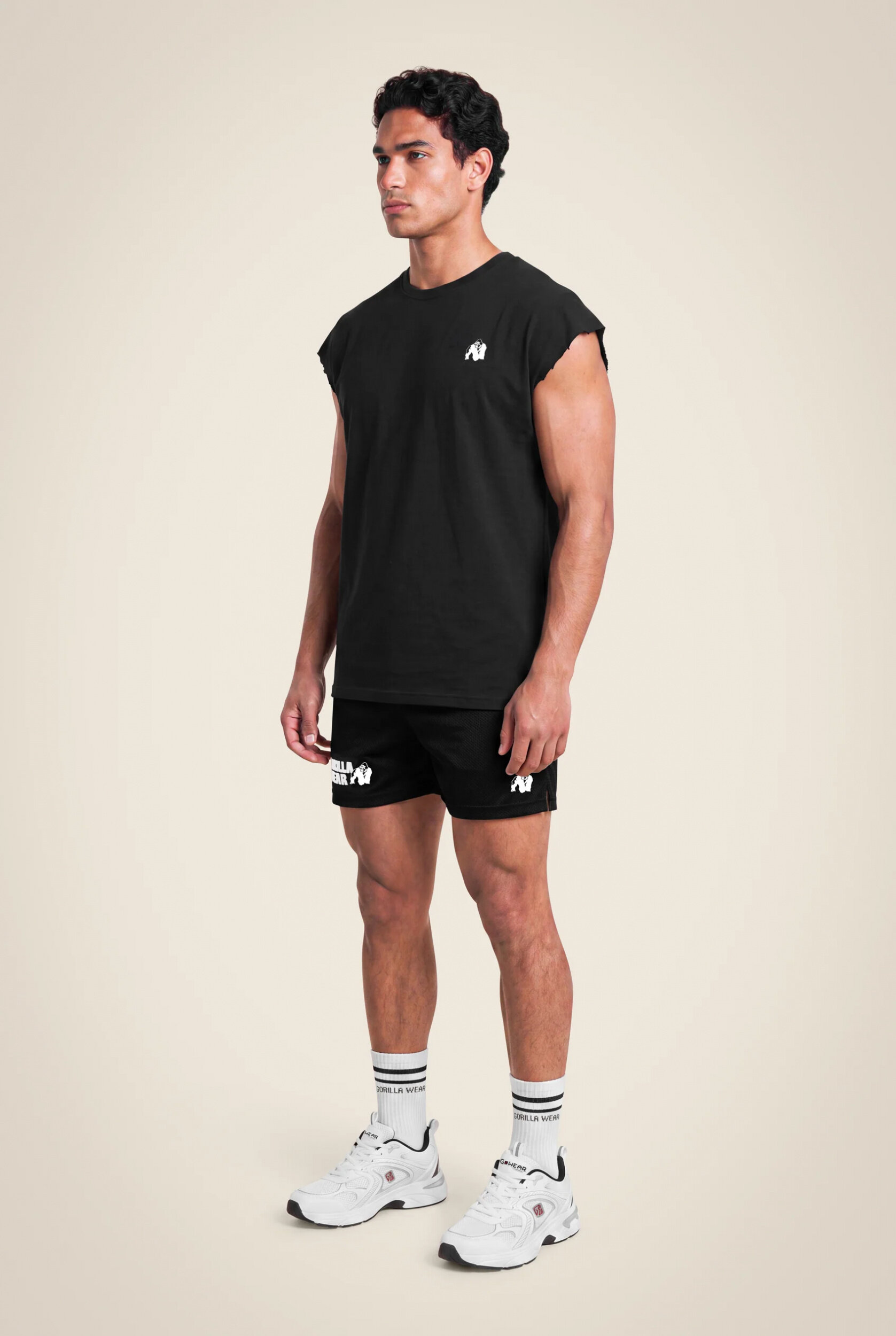 Débardeur coupé Bouse Gorilla Wear homme - Noir - vue 3
