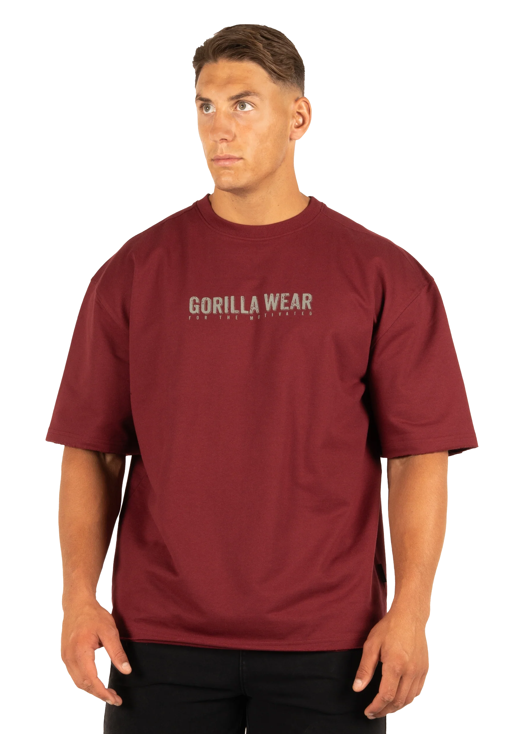 T-shirt oversize Callaway Gorilla Wear homme - Bordeaux - vue 1