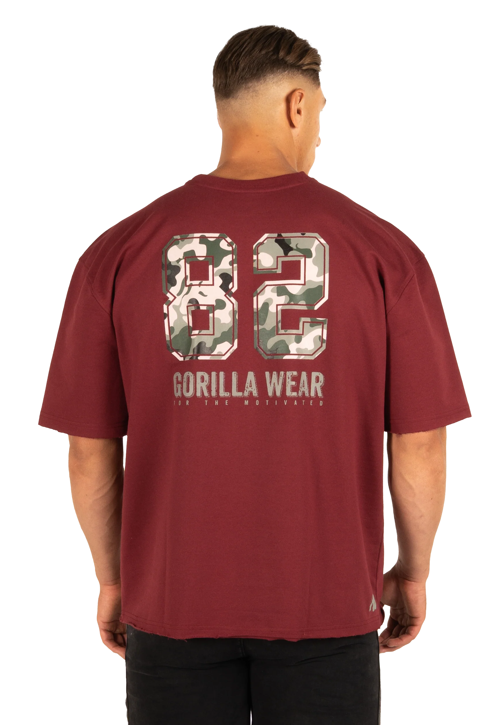 T-shirt oversize Callaway Gorilla Wear homme - Bordeaux - vue 2
