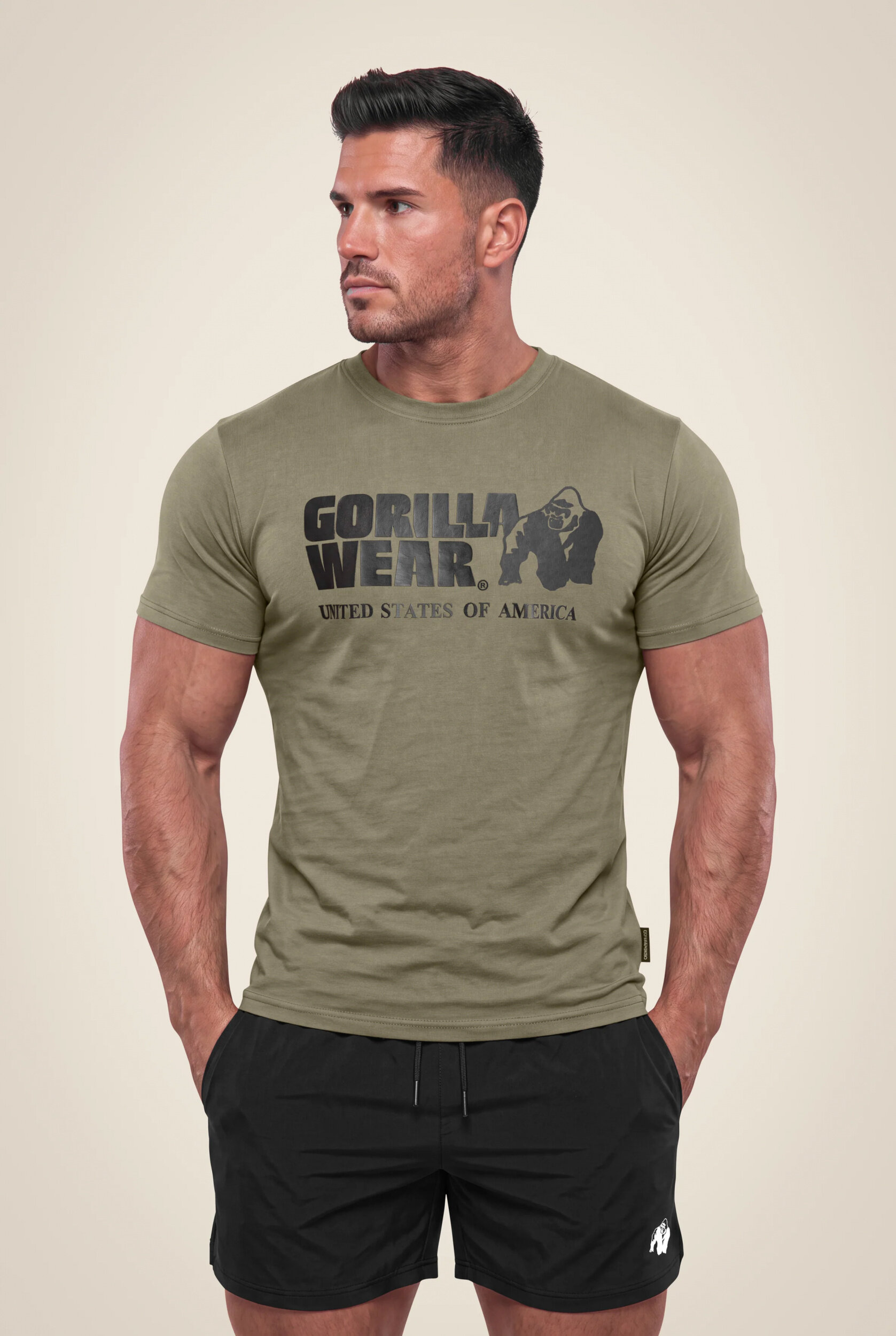 T-shirt Classic Gorilla Wear homme - Vert kaki - vue 1