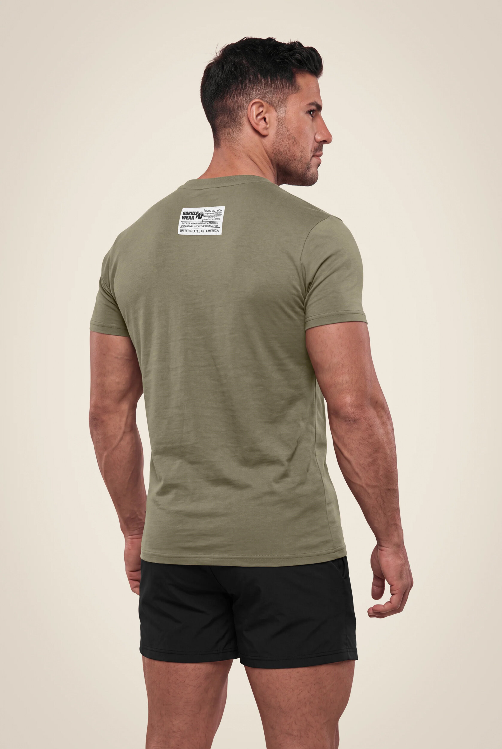 T-shirt Classic Gorilla Wear homme - Vert kaki - vue 2