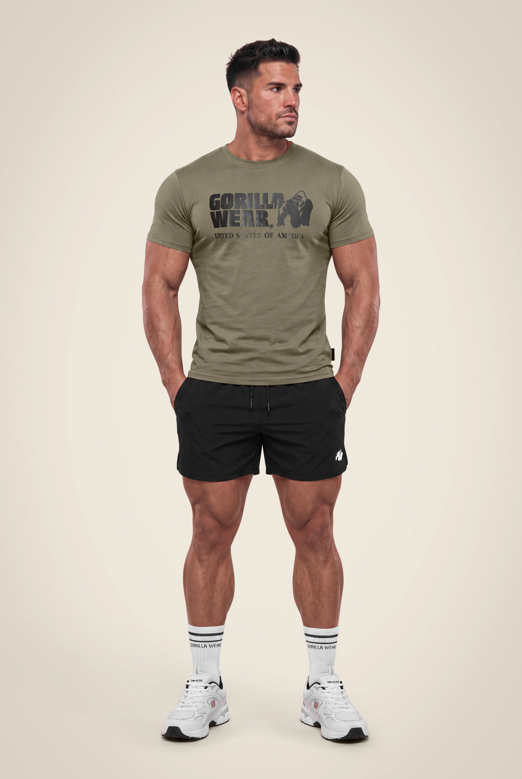 T-shirt Classic Gorilla Wear homme - Vert kaki - vue 3