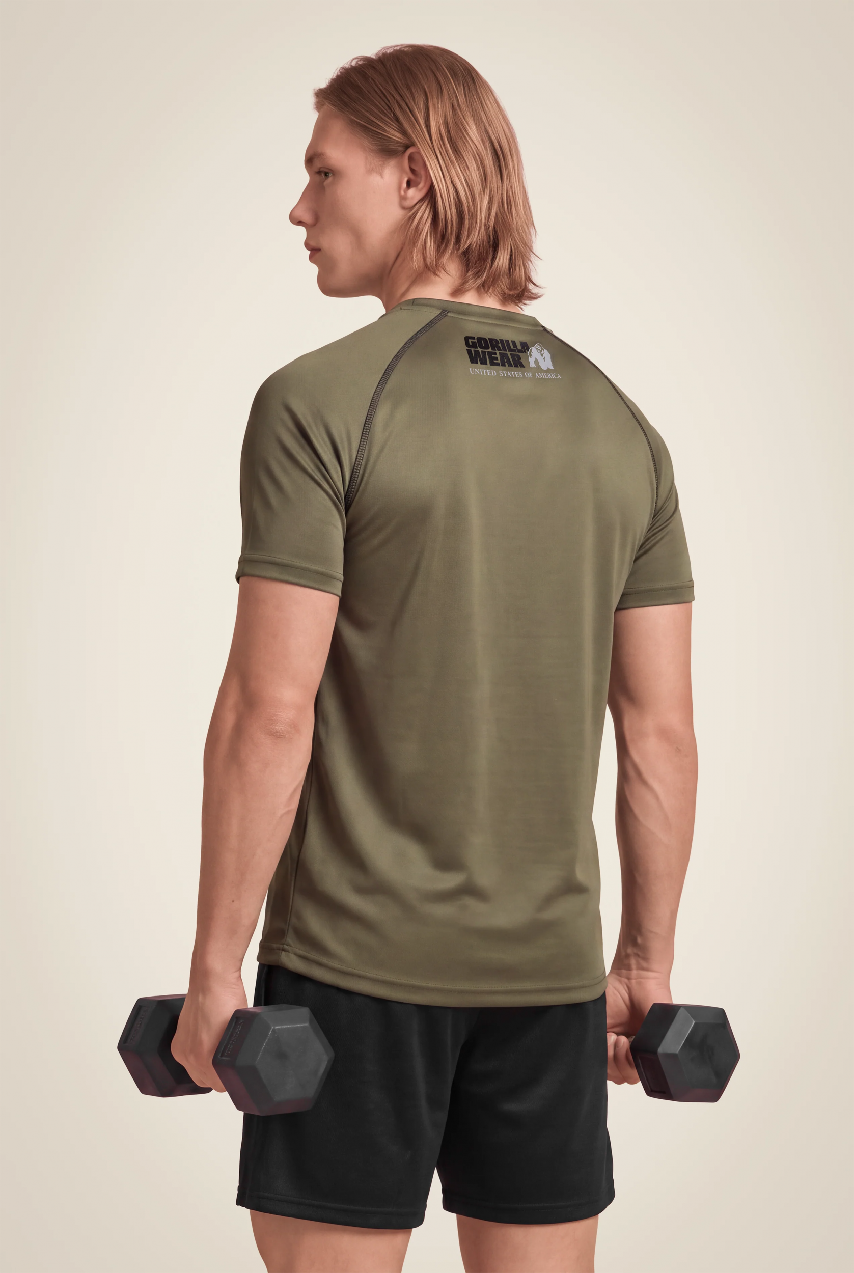 T-shirt Performance Gorilla Wear homme - Vert kaki - vue 2