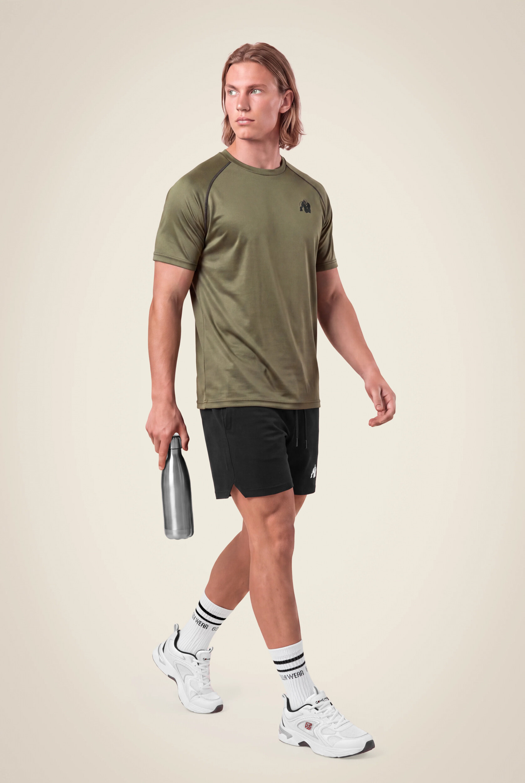 T-shirt Performance Gorilla Wear homme - Vert kaki - vue 3