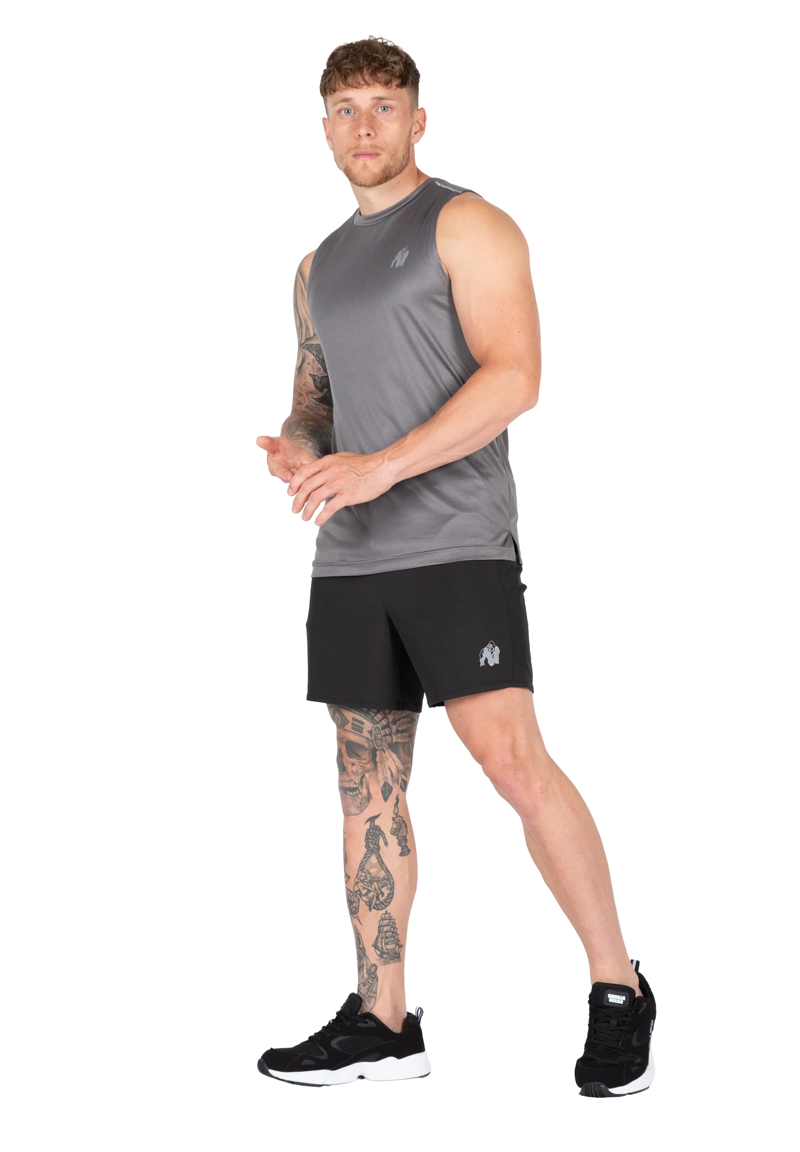 Débardeur Washington Gorilla Wear homme - Gris - vue 3