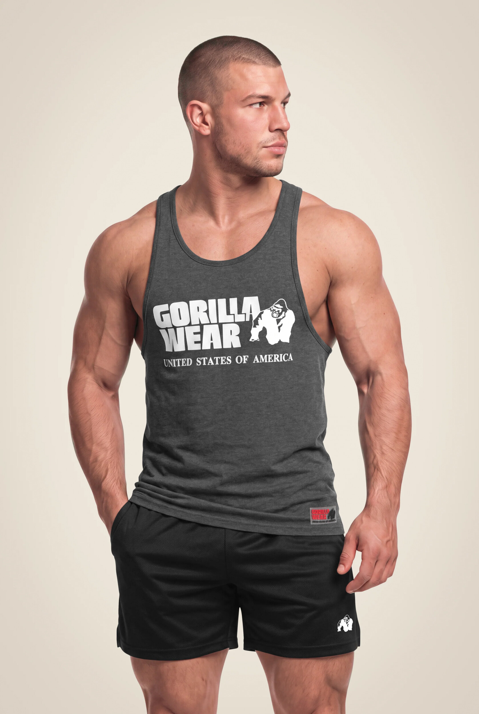 Débardeur Classic Gorilla Wear homme - Gris foncé - vue 1