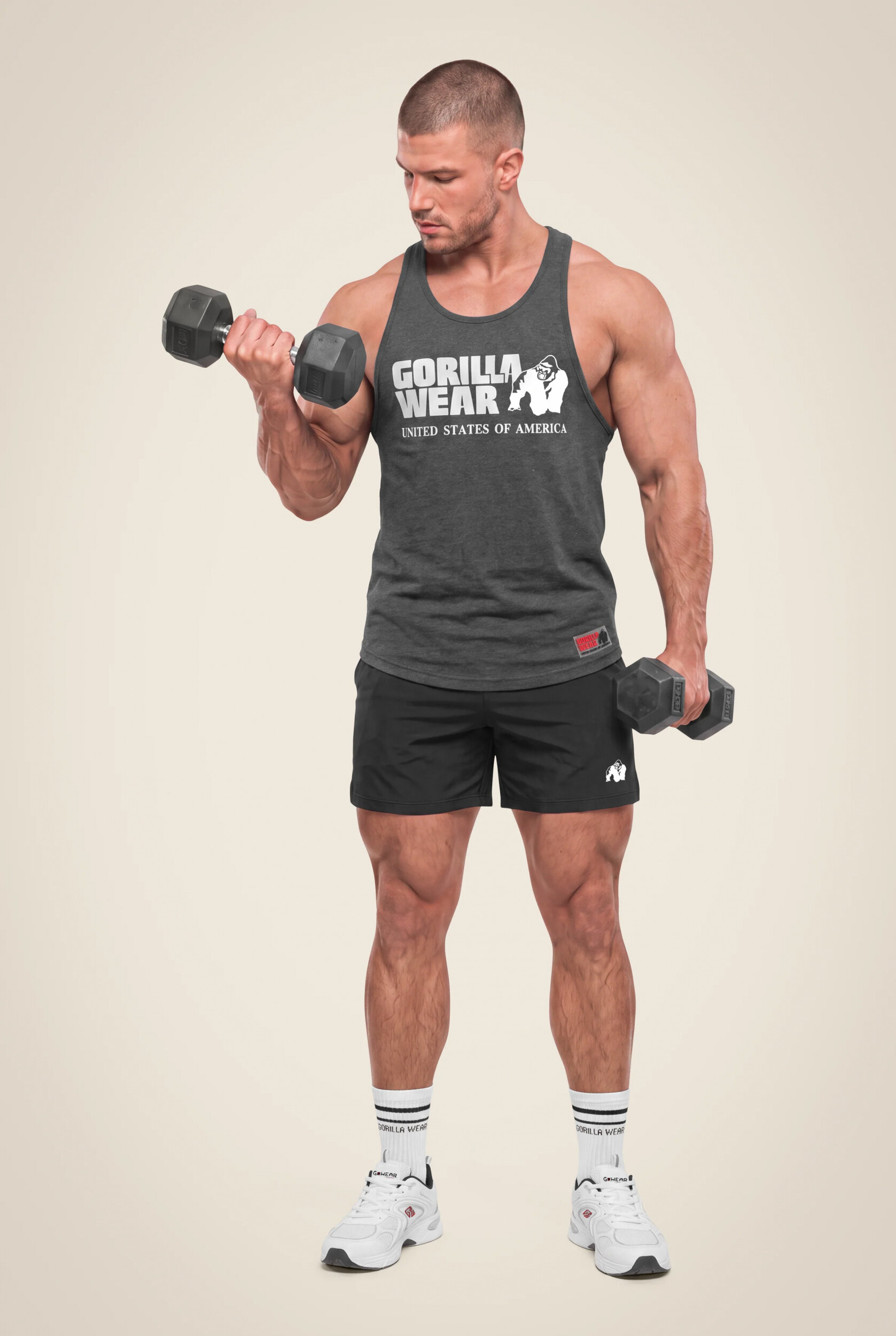 Débardeur Classic Gorilla Wear homme - Gris foncé - vue 3