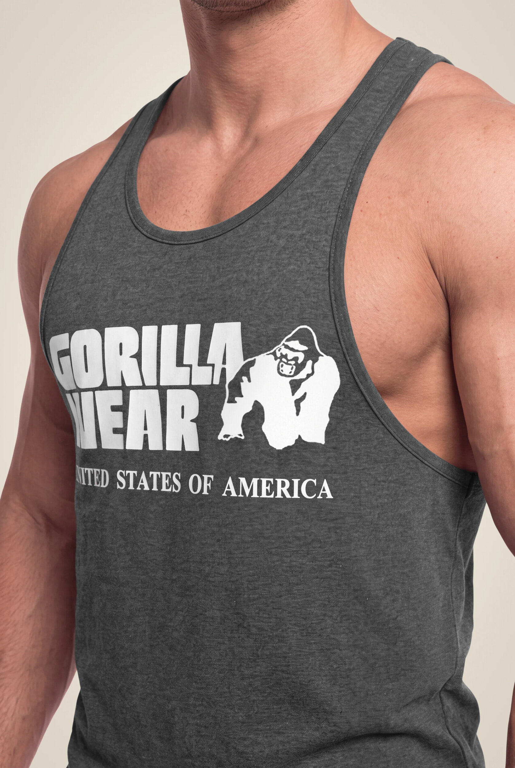 Débardeur Classic Gorilla Wear homme - Gris foncé - vue 4