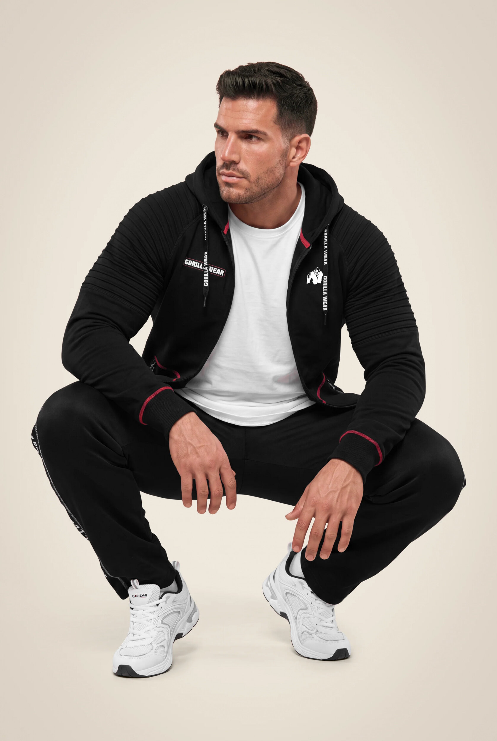 Sweat zippé Georgia Gorilla Wear homme - Noir - vue 3