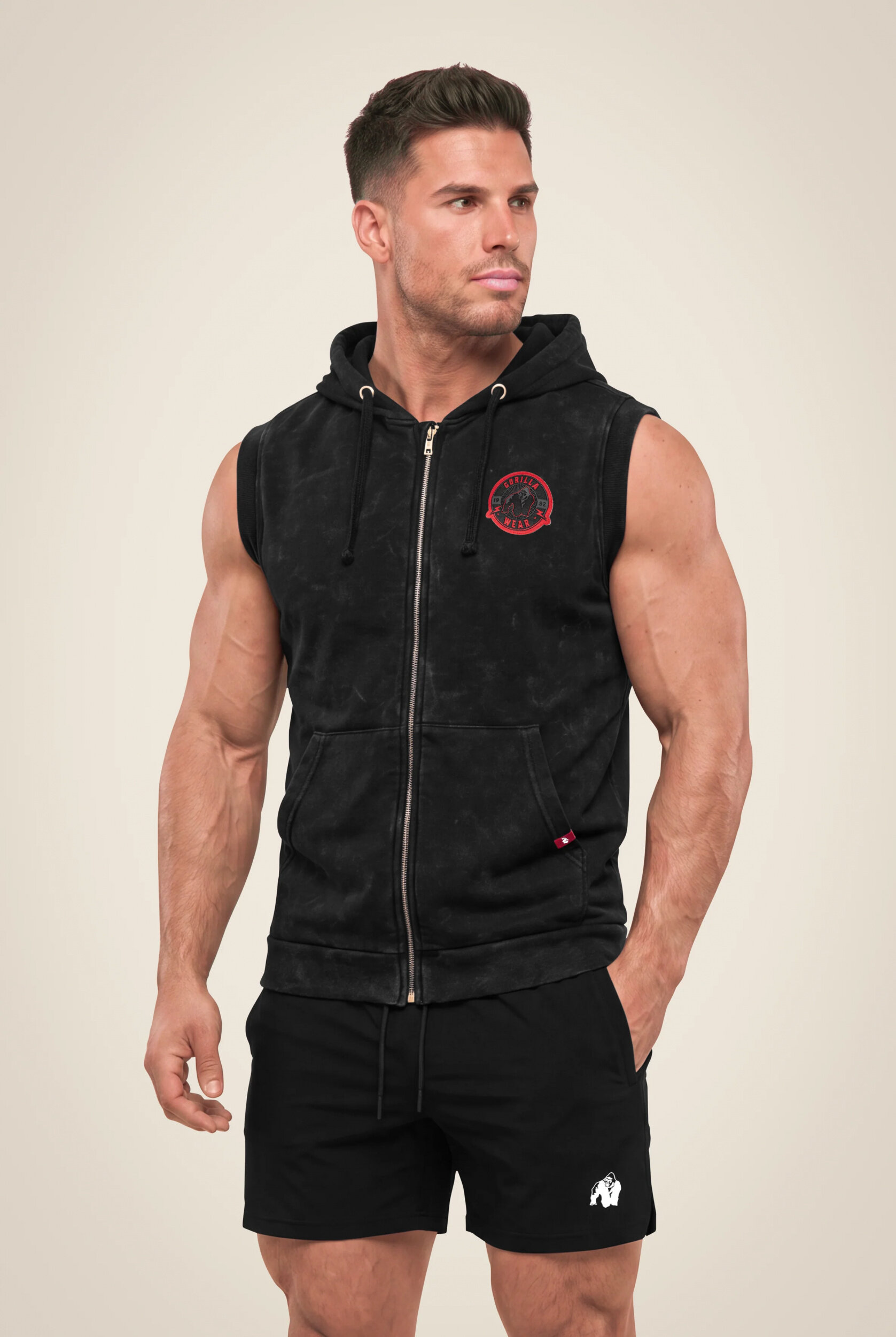 Hoodie sans manches Silverdale Gorilla Wear homme - Noir - vue 1