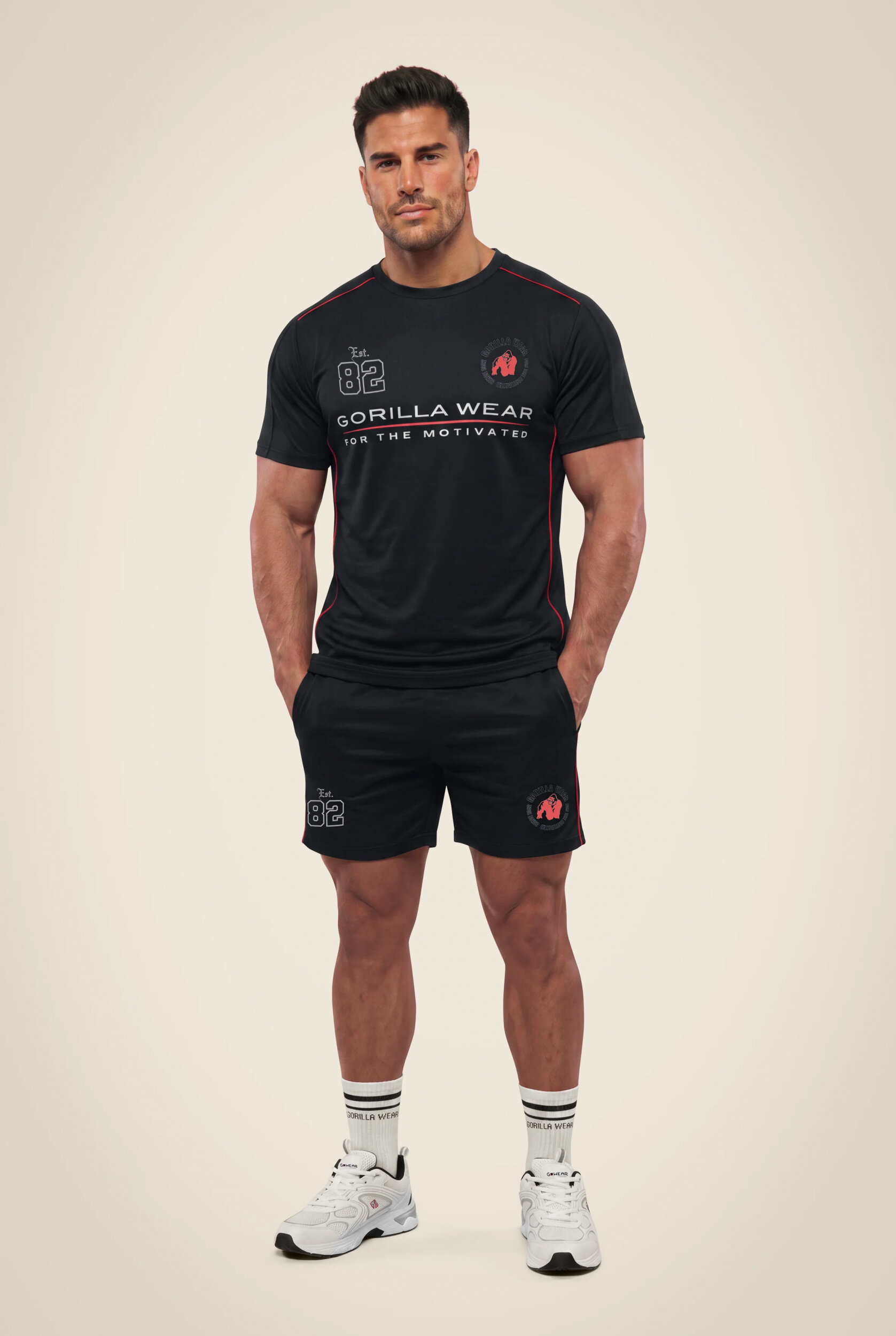 Short Broxton Gorilla Wear homme - Noir - vue 3
