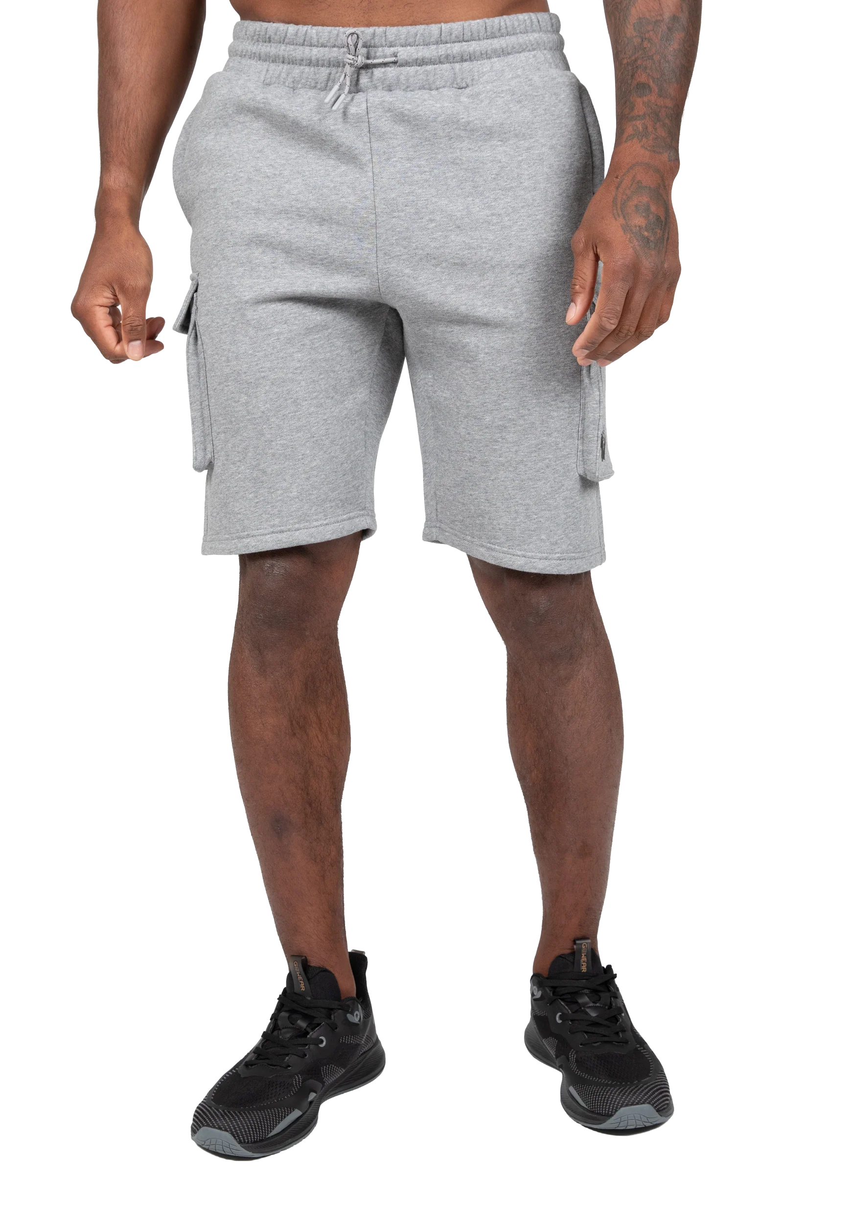 Short cargo Hudson Gorilla Wear homme - Gris chiné - vue 1