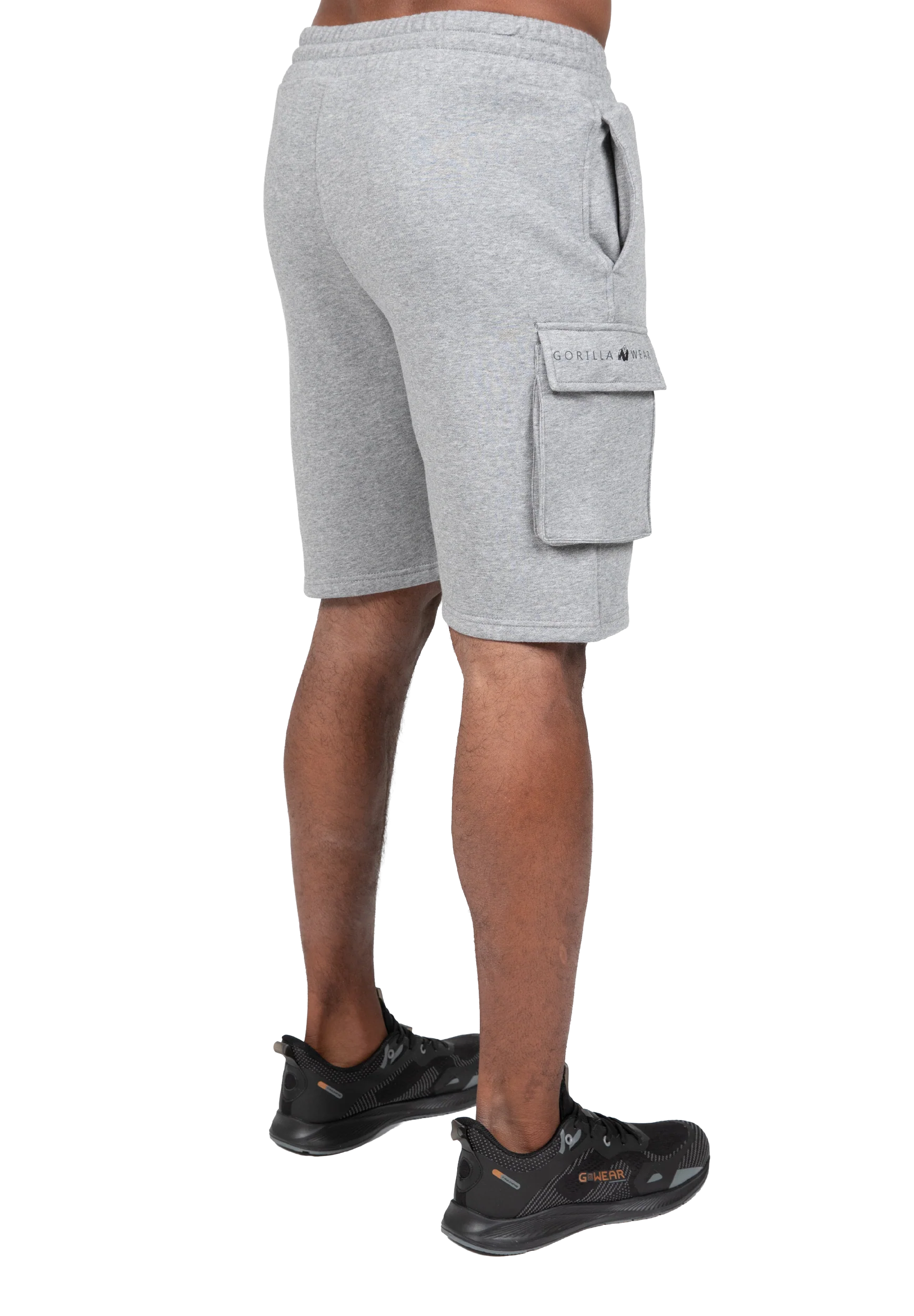 Short cargo Hudson Gorilla Wear homme - Gris chiné - vue 2