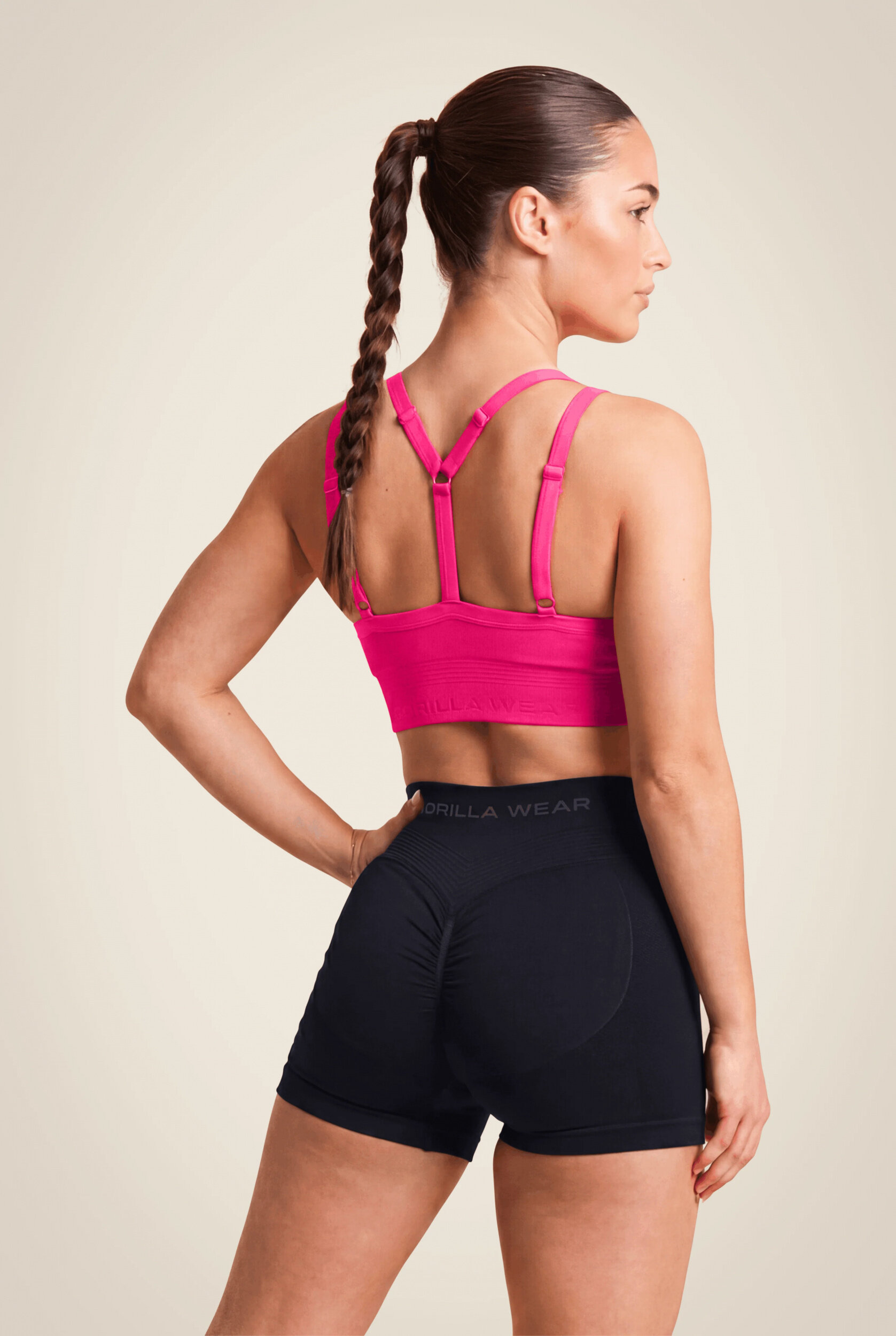 Brassière Whitney Seamless Gorilla Wear femme - Rose - vue 2