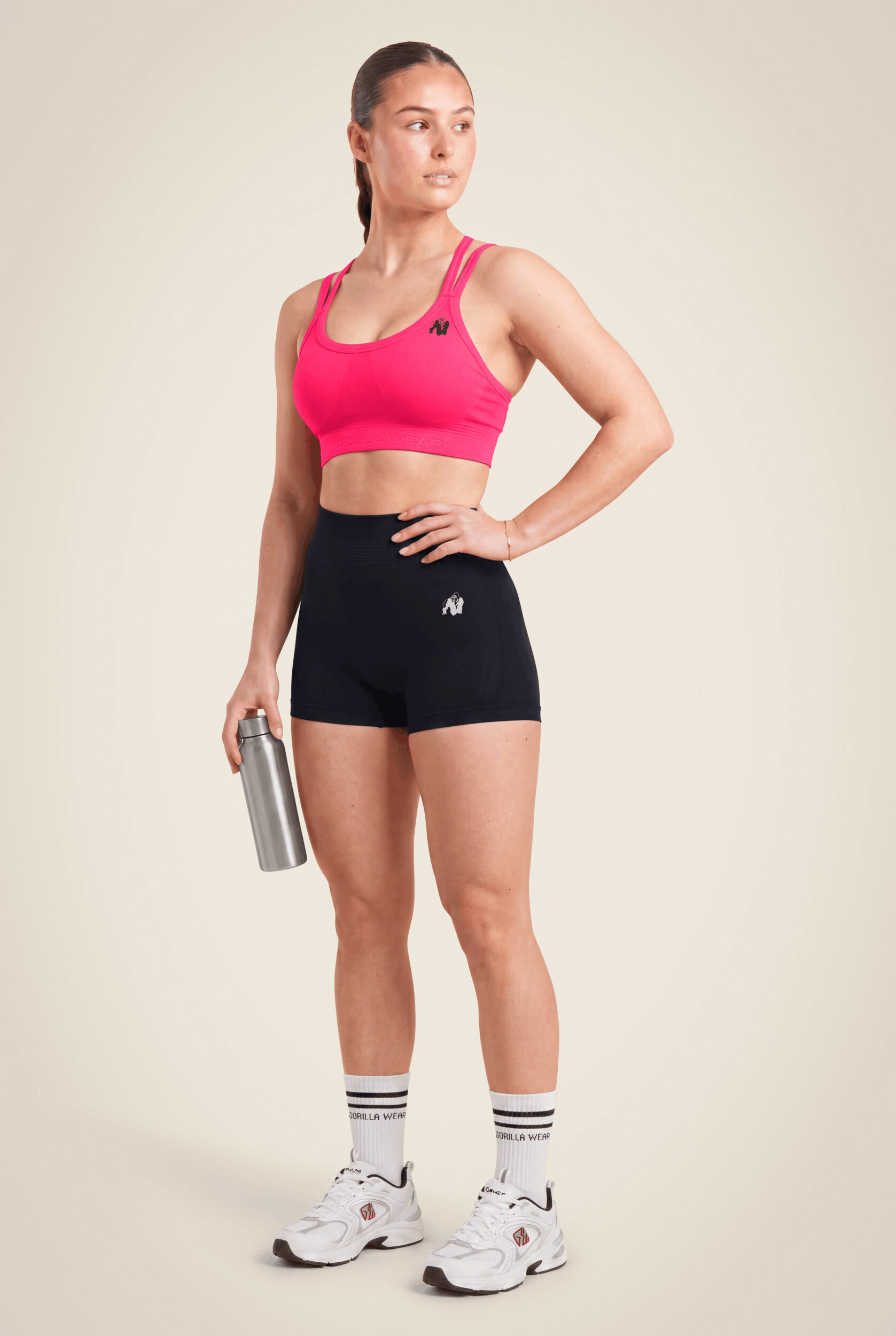 Brassière Whitney Seamless Gorilla Wear femme - Rose - vue 3