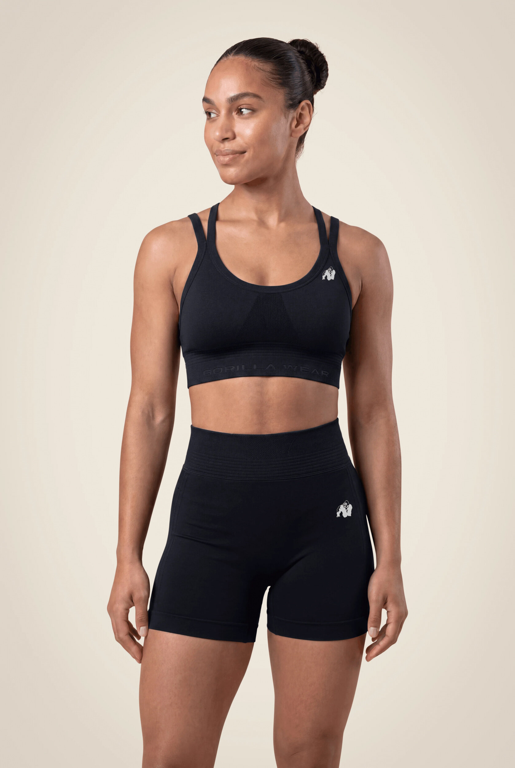 Brassière Whitney Seamless Gorilla Wear femme - Noir - vue 1