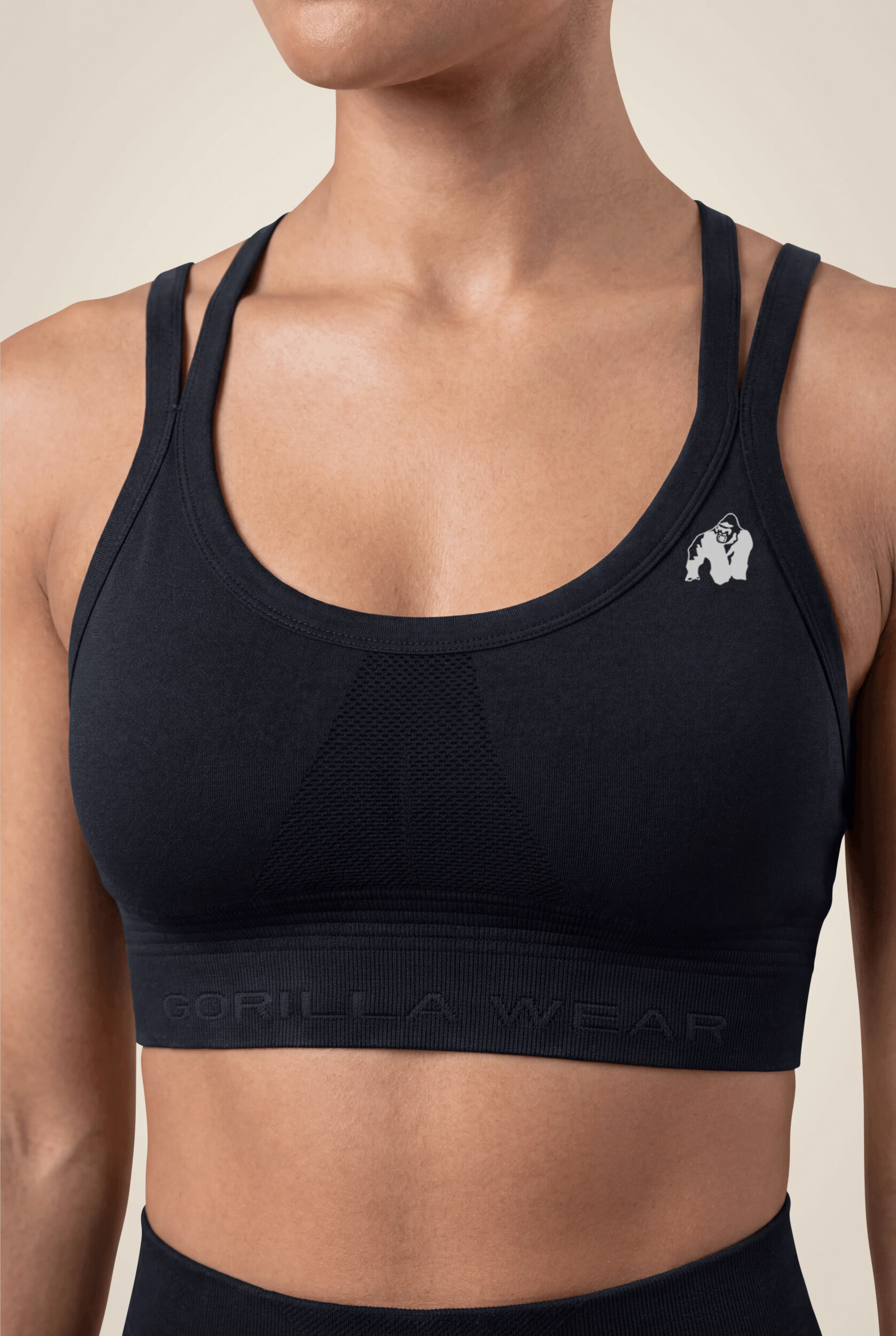 Brassière Whitney Seamless Gorilla Wear femme - Noir - vue 4