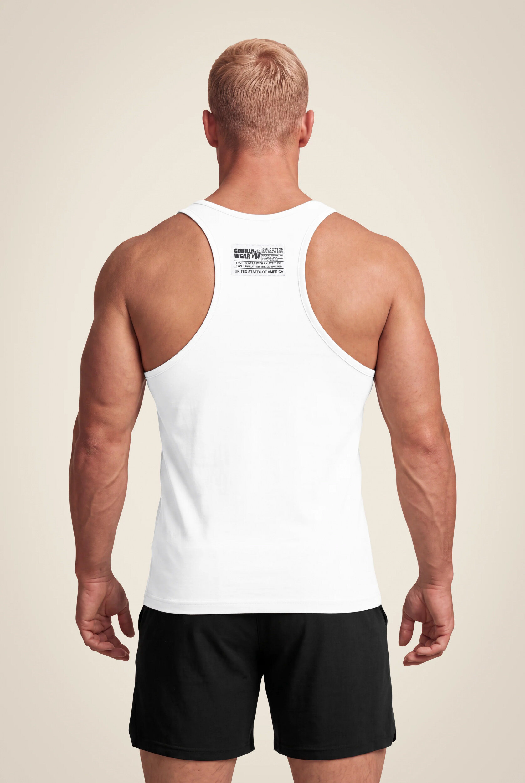 Débardeur Classic Gorilla Wear homme - Blanc - vue 2