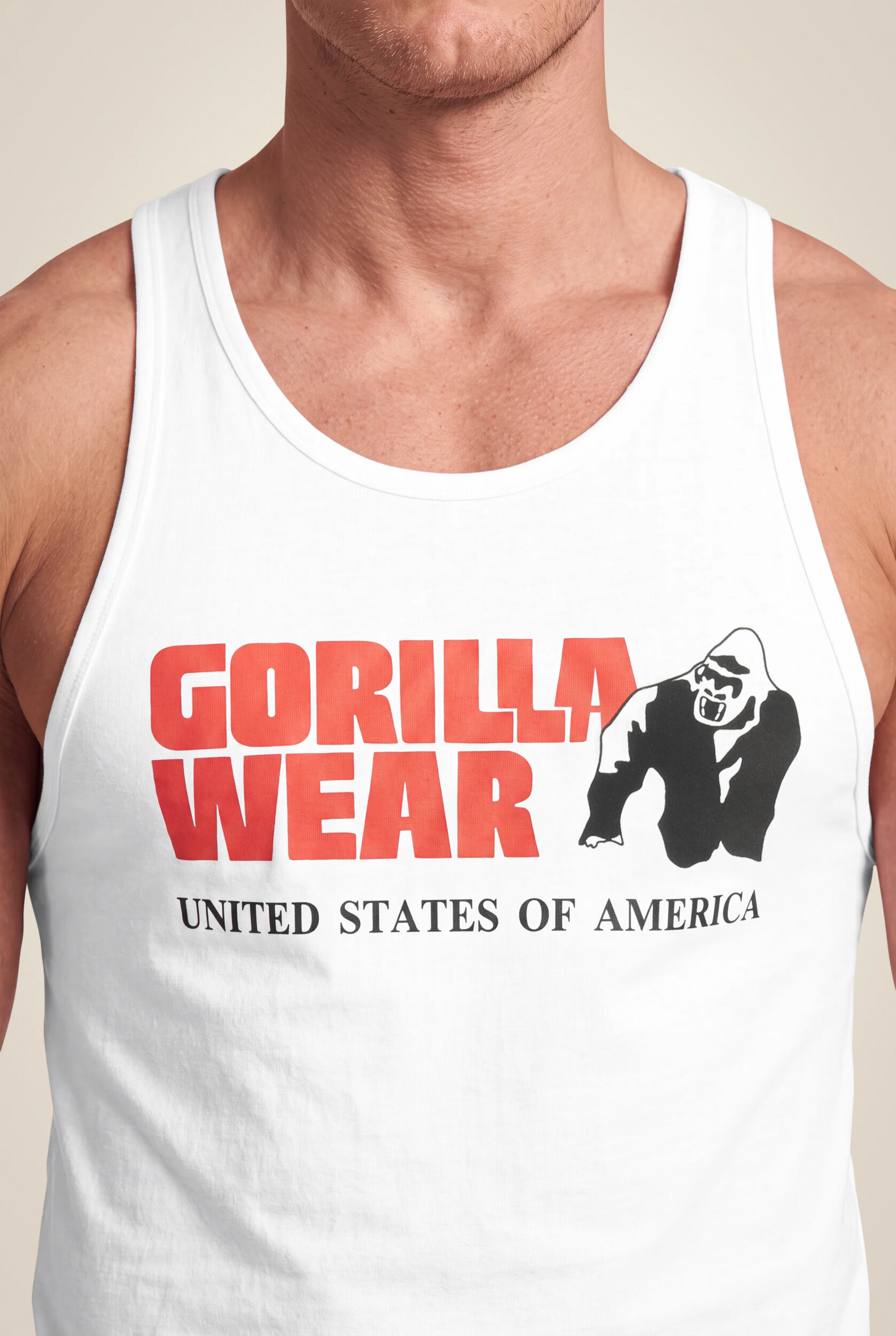 Débardeur Classic Gorilla Wear homme - Blanc - vue 4