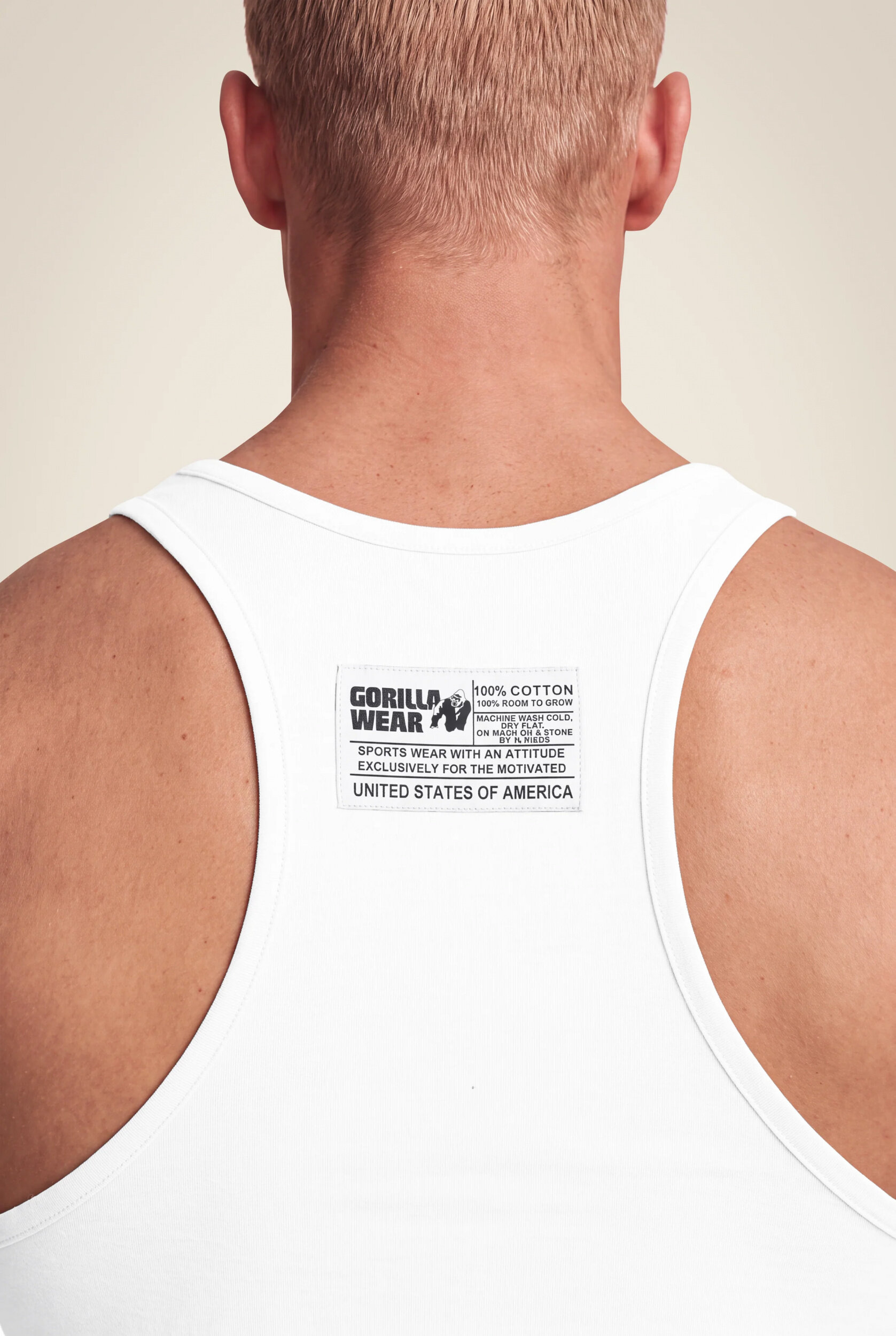 Débardeur Classic Gorilla Wear homme - Blanc - vue 5