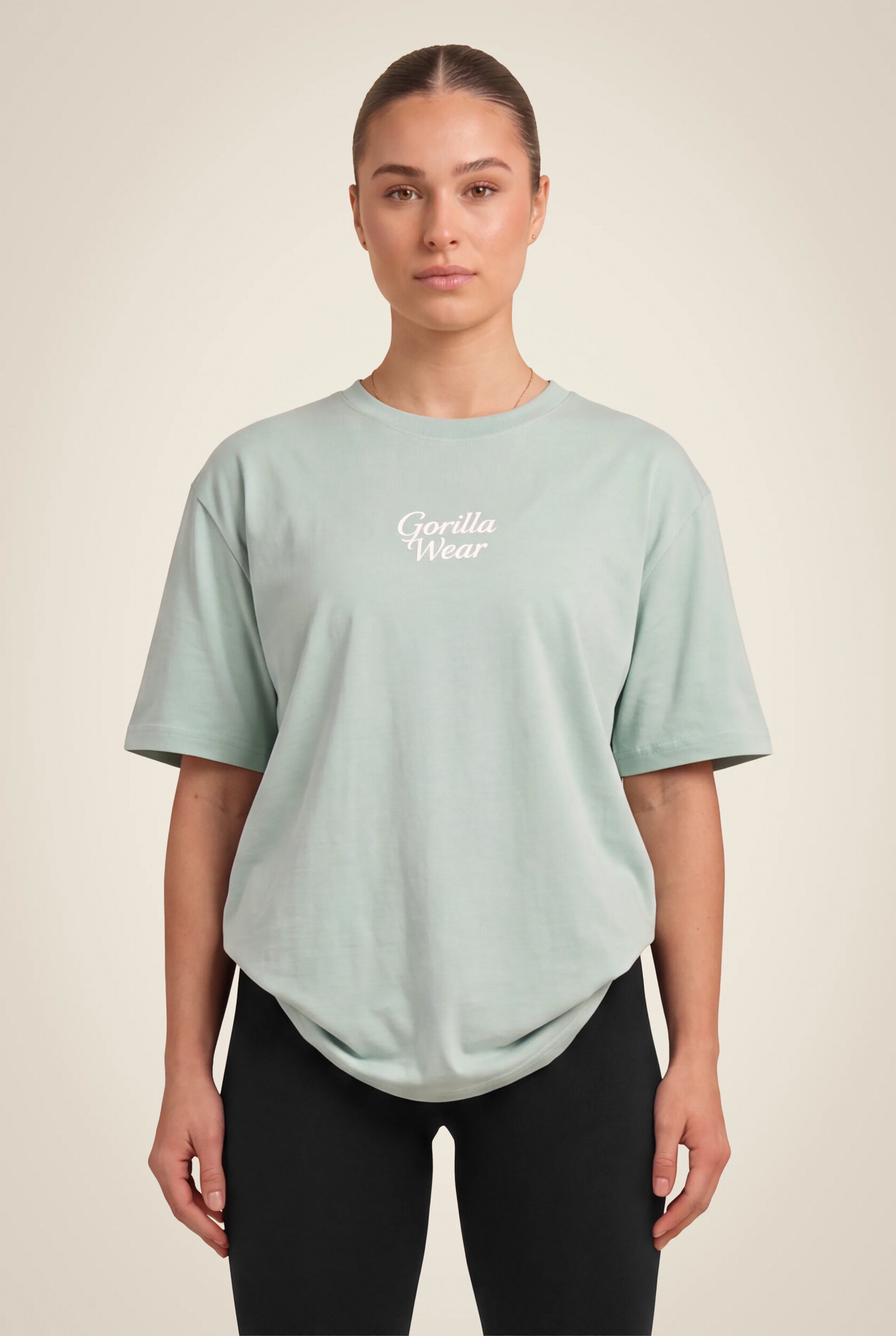 T-shirt oversize Vienna Gorilla Wear femme - Vert clair - vue 2