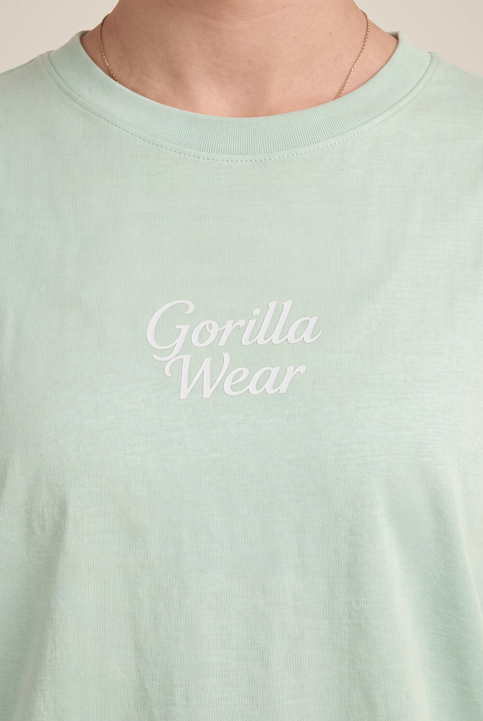 T-shirt oversize Vienna Gorilla Wear femme - Vert clair - vue 5