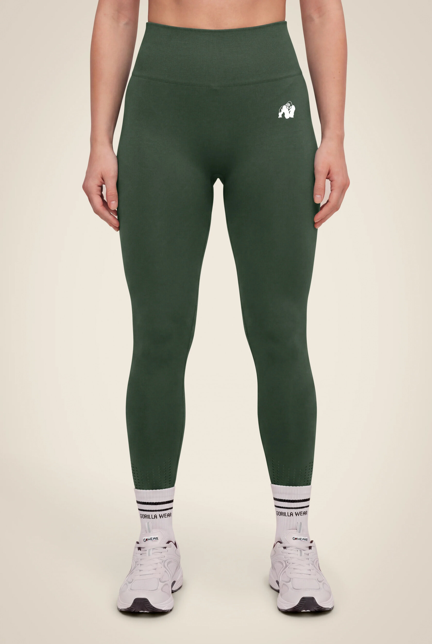 Legging Neiro Seamless Gorilla Wear femme - Vert kaki - vue 2