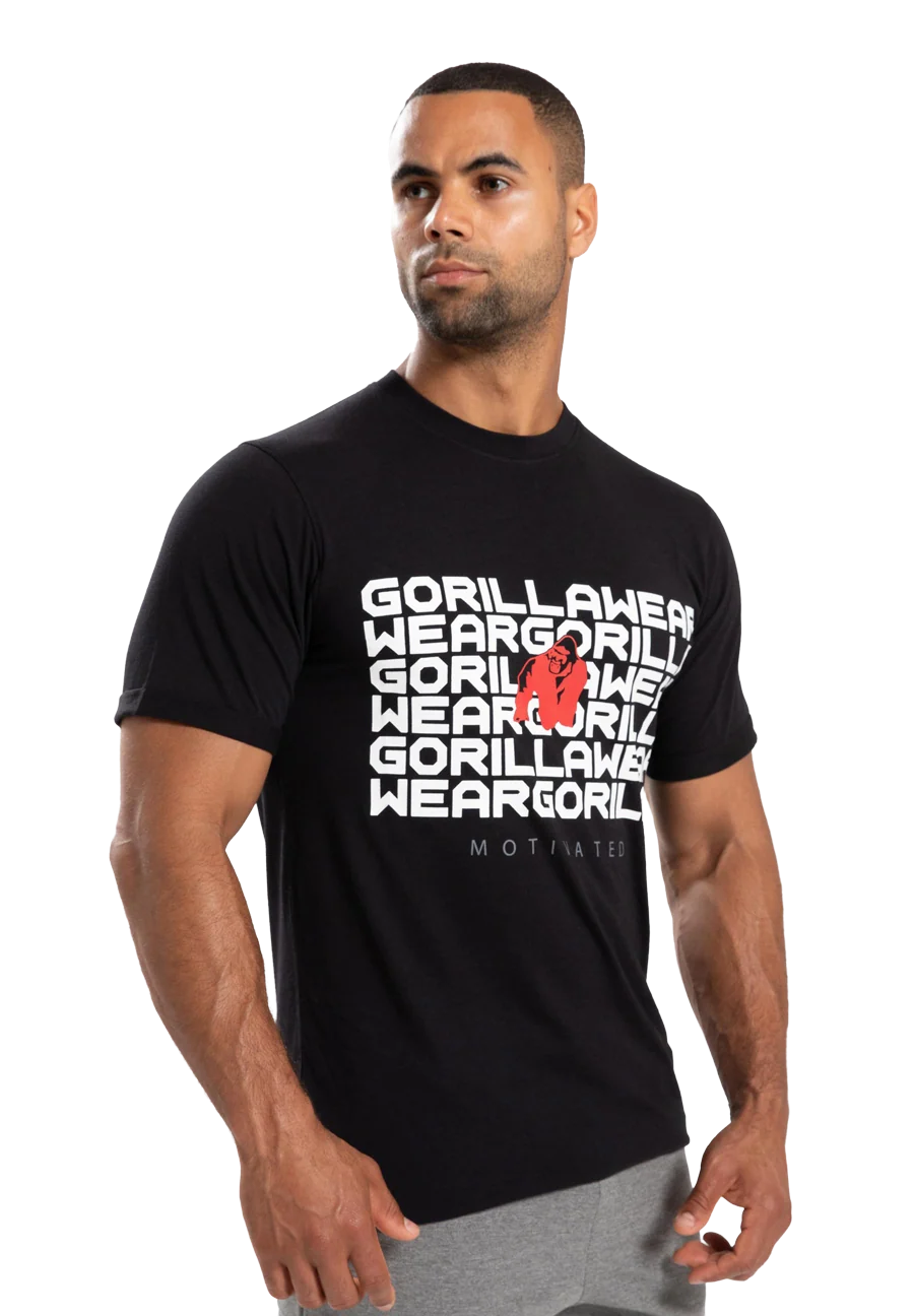 T-shirt Bradley Gorilla Wear homme - Noir, vue 1