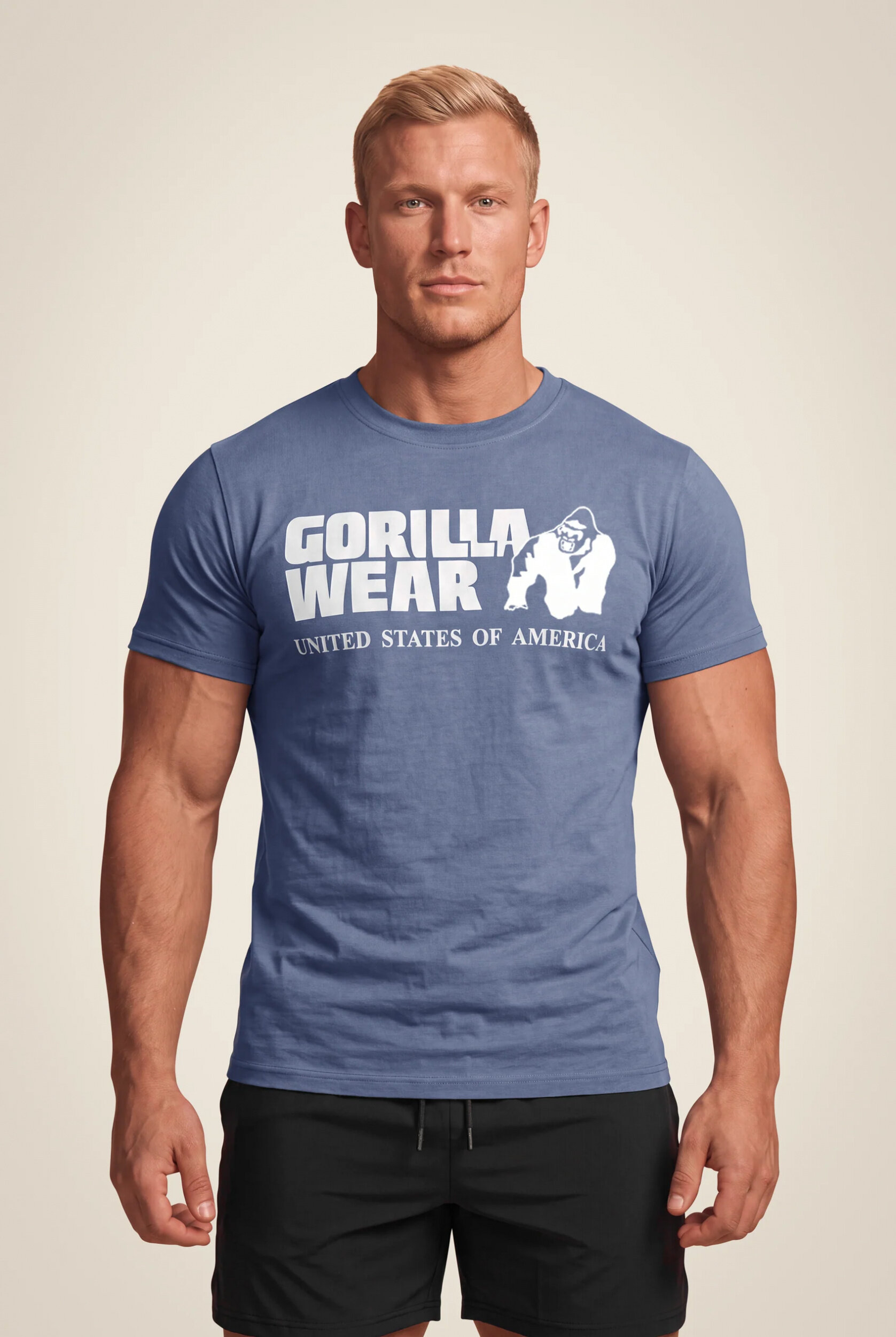 T-shirt Classic Gorilla Wear homme - Bleu, vue 1