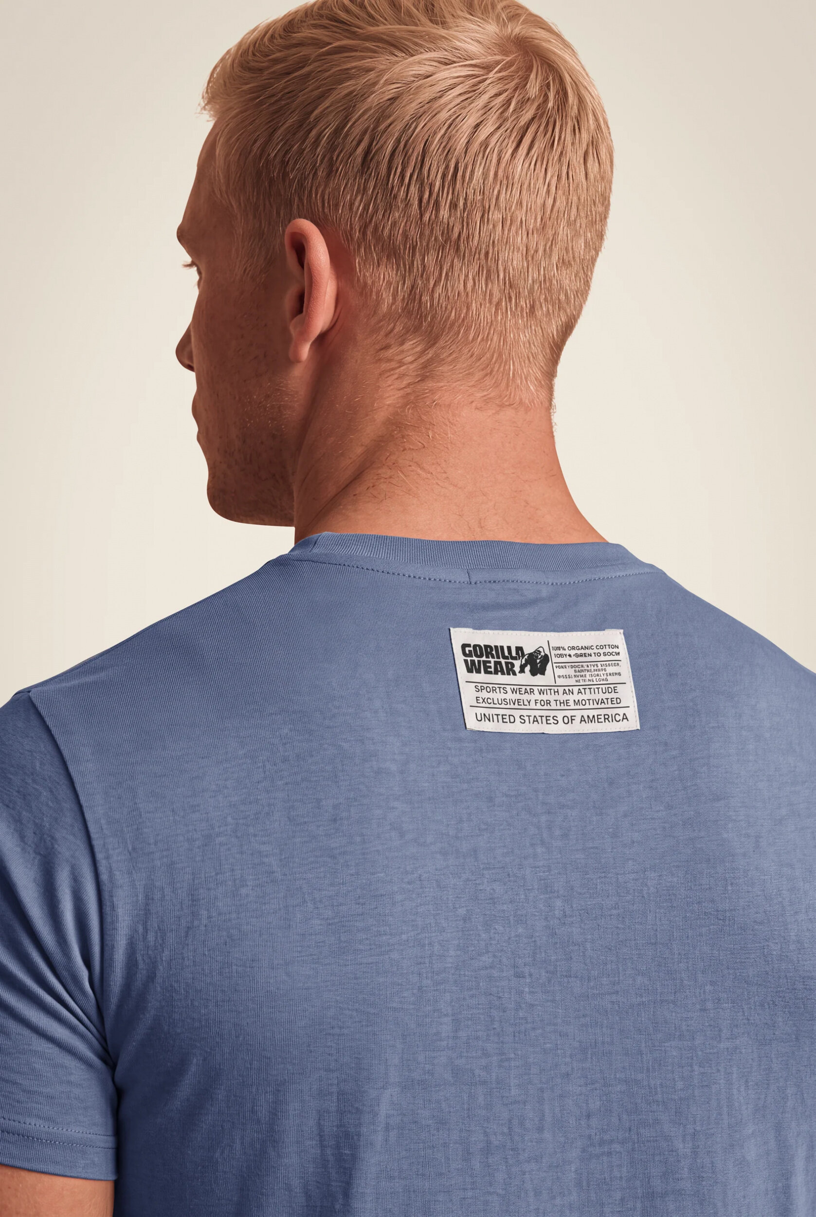T-shirt Classic Gorilla Wear homme - Bleu, vue 4