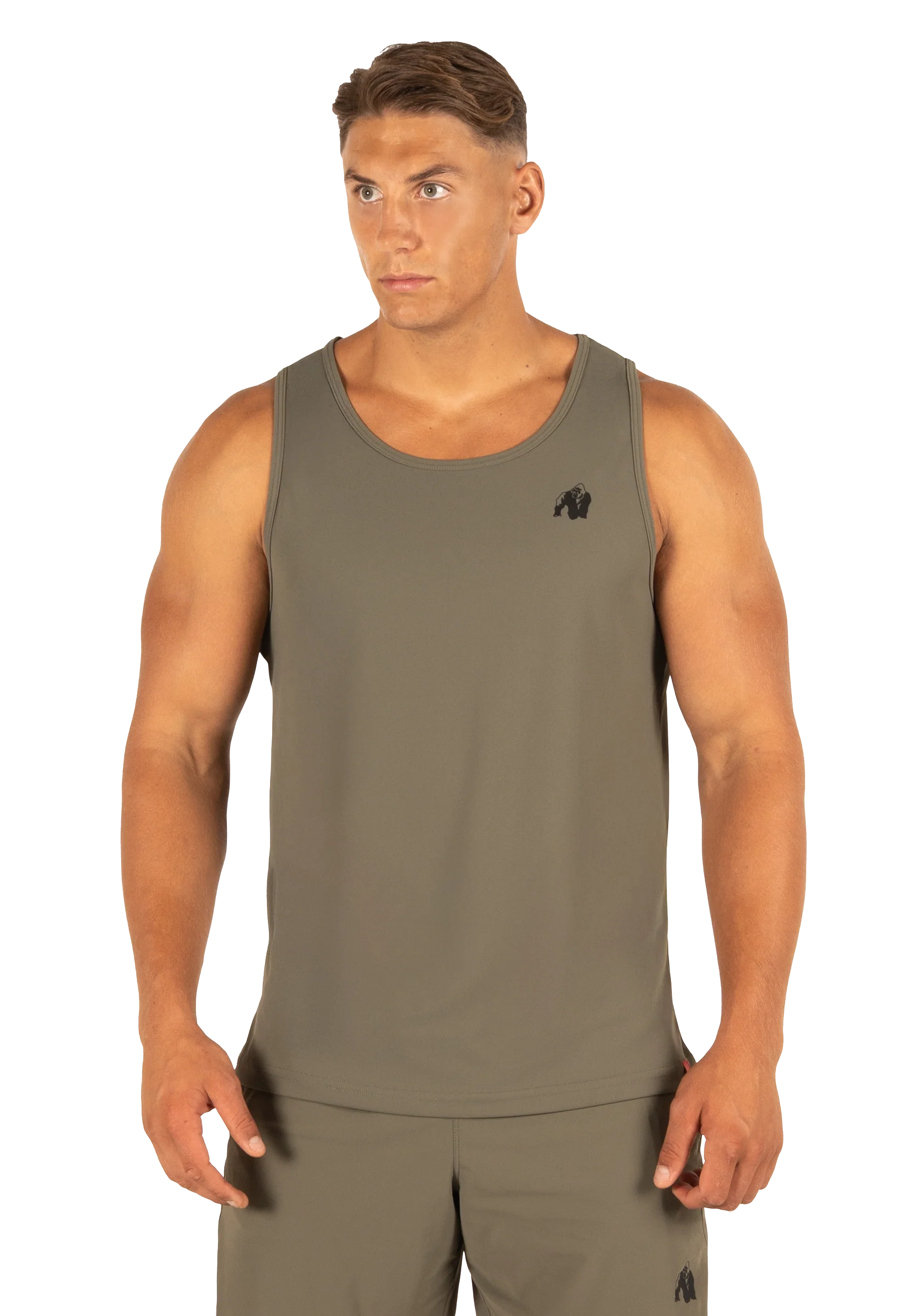 Débardeur Colton Gorilla Wear homme - Vert kaki, vue 1