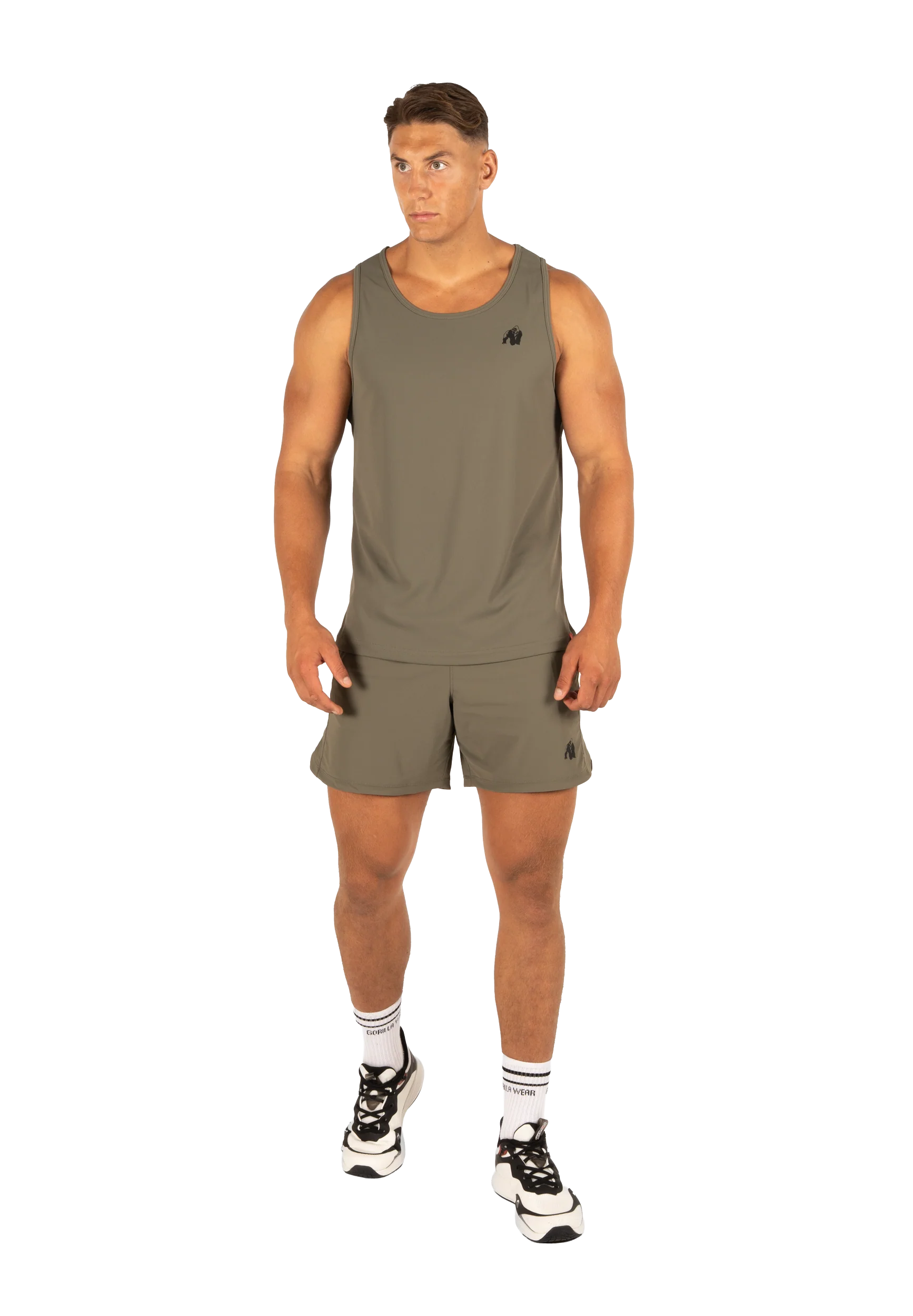 Débardeur Colton Gorilla Wear homme - Vert kaki, vue 3