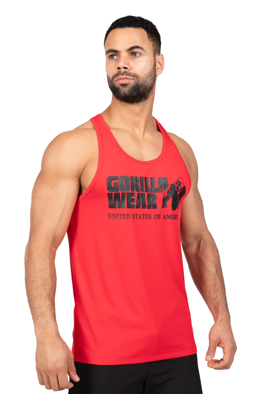 Débardeur Classic Training Gorilla Wear homme - Rouge, vue 1