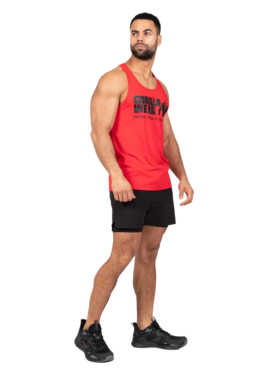 Débardeur Classic Training Gorilla Wear homme - Rouge, vue 3