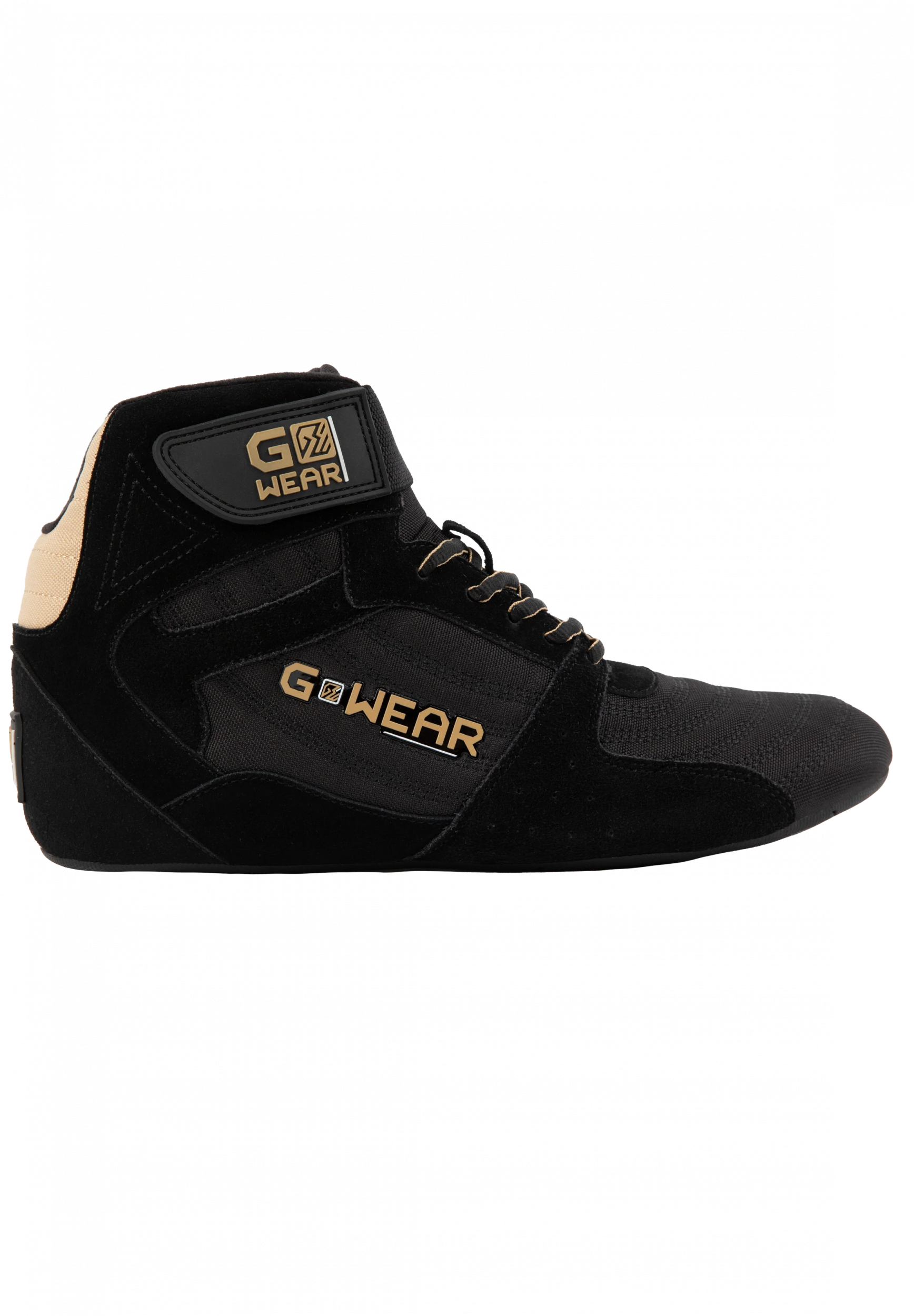 Chaussures montantes Pro High Tops Gorilla Wear - Noir/Or, vue 1