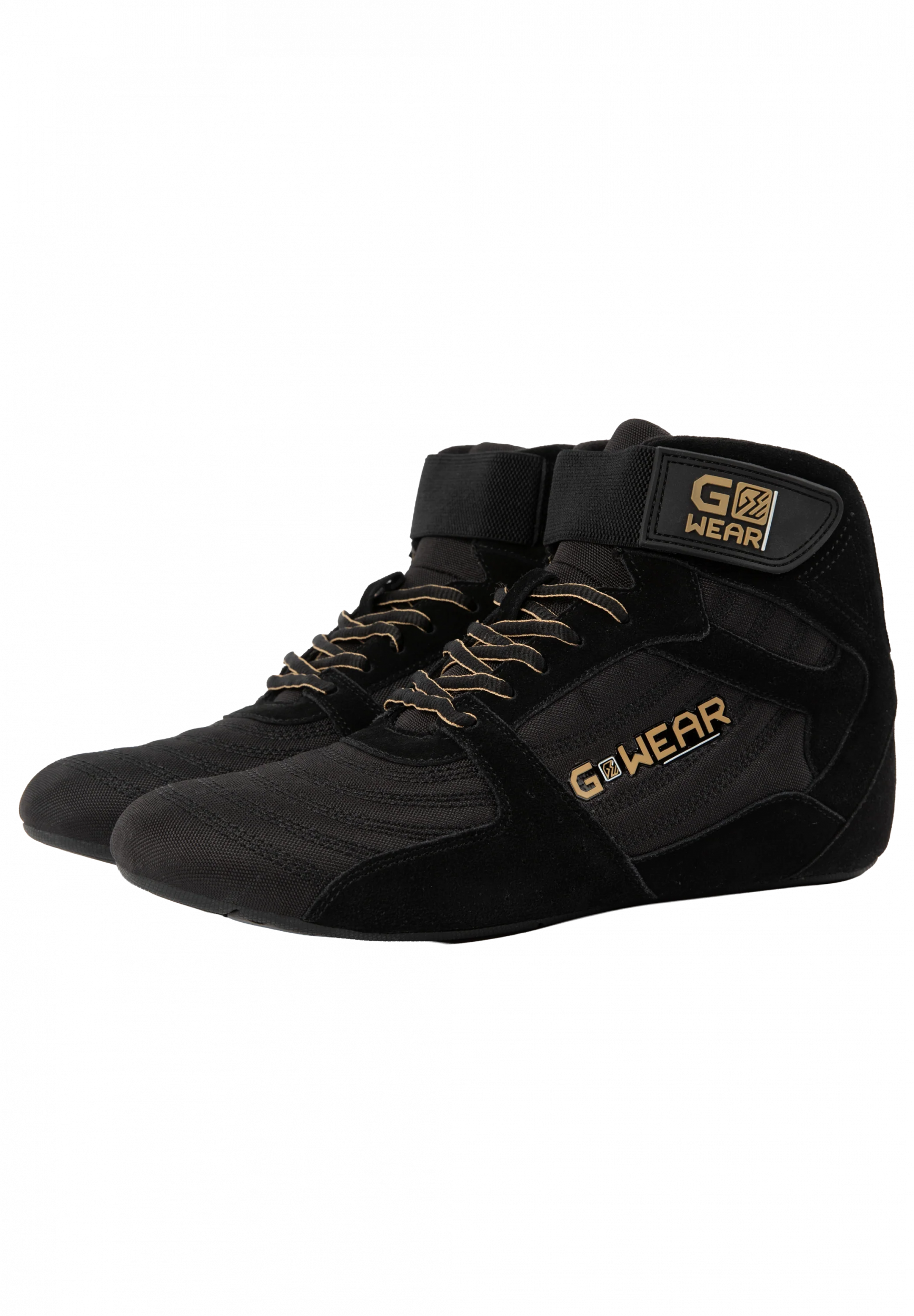 Chaussures montantes Pro High Tops Gorilla Wear - Noir/Or, vue 3