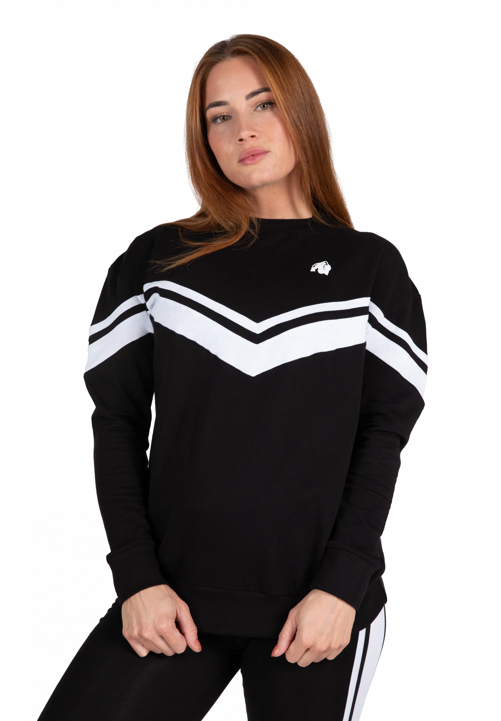 Sweat oversize Hailey Gorilla Wear femme - Noir, vue 1