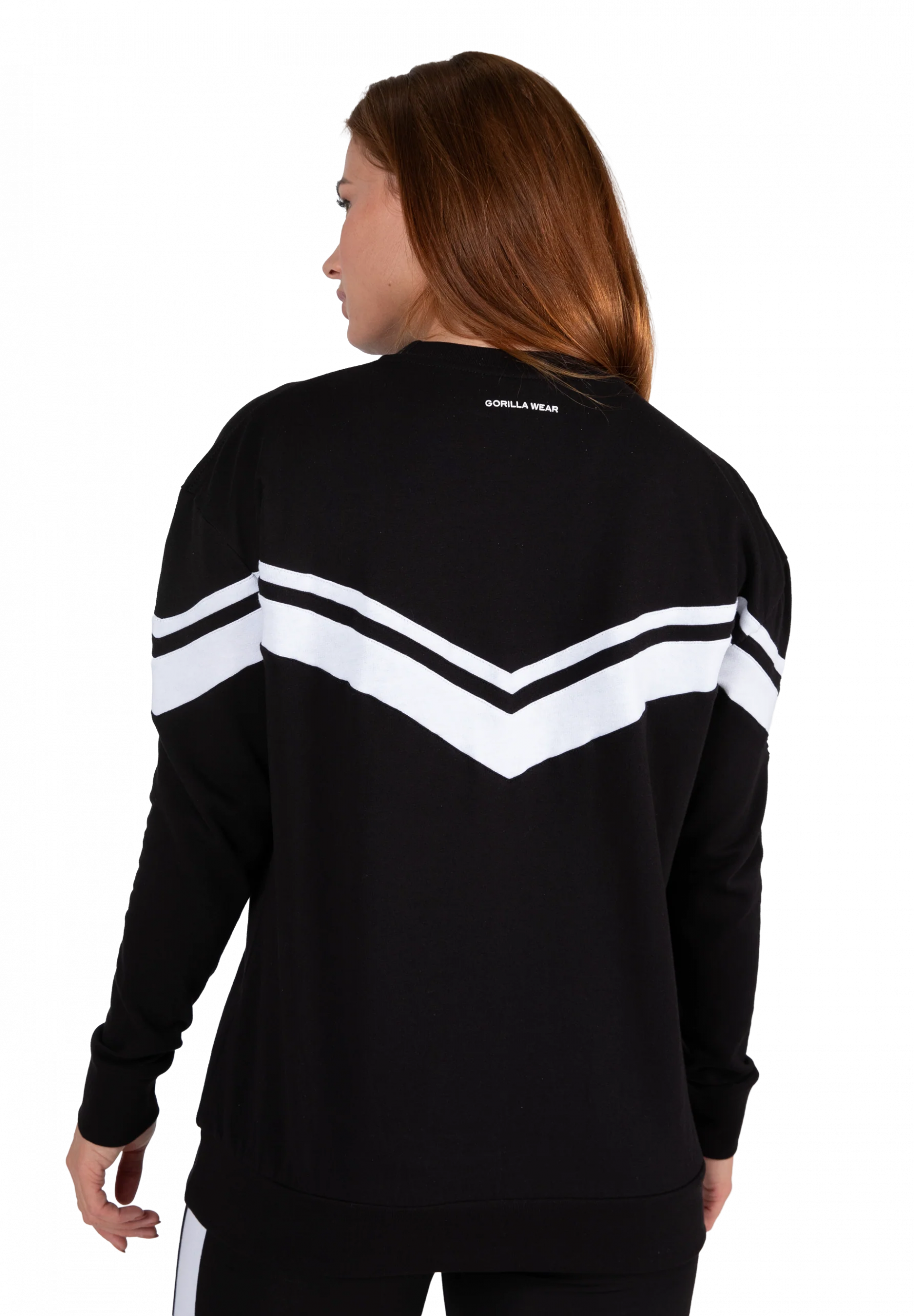 Sweat oversize Hailey Gorilla Wear femme - Noir, vue 2