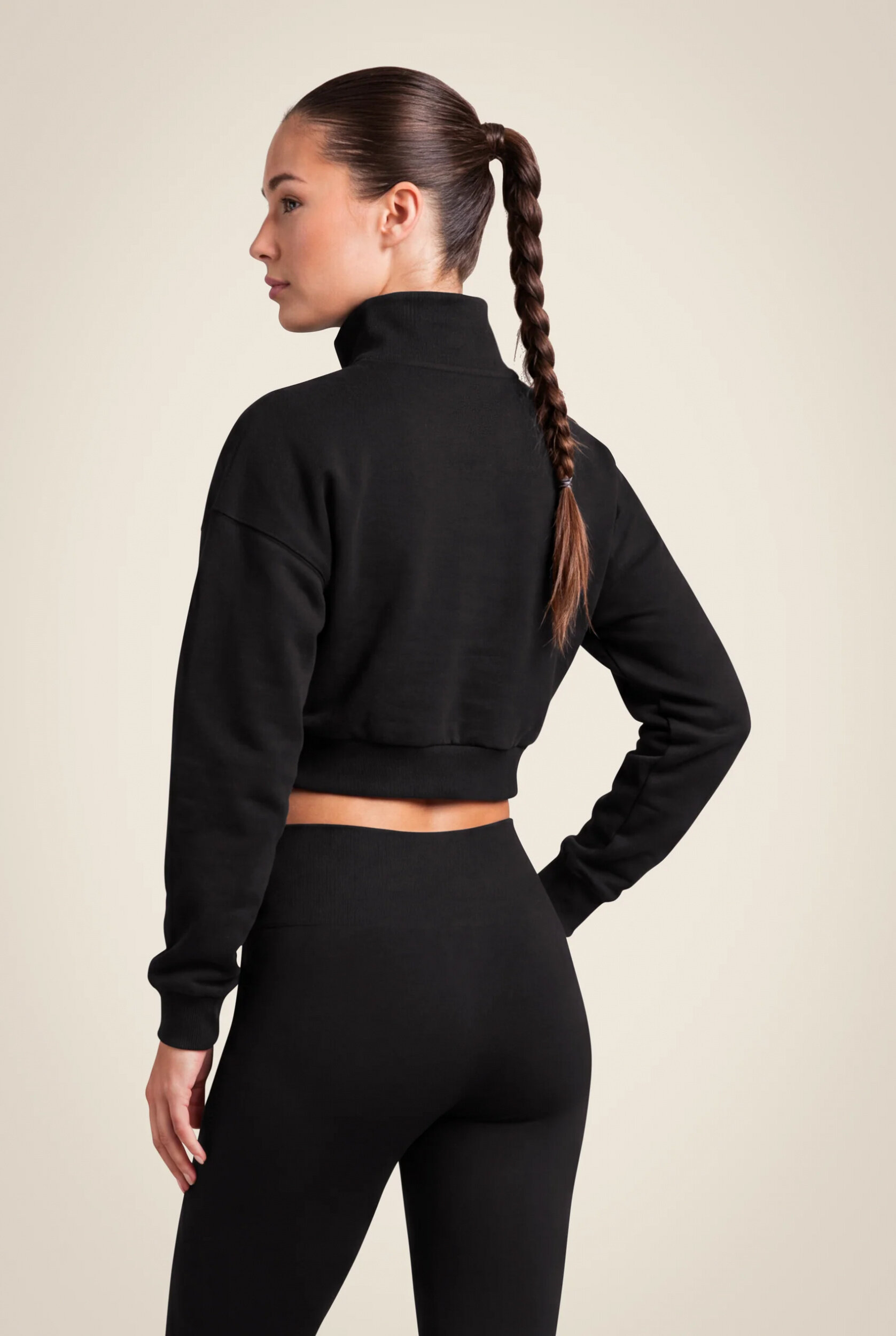Sweat court demi-zip Ocala Gorilla Wear femme - Noir, vue 2