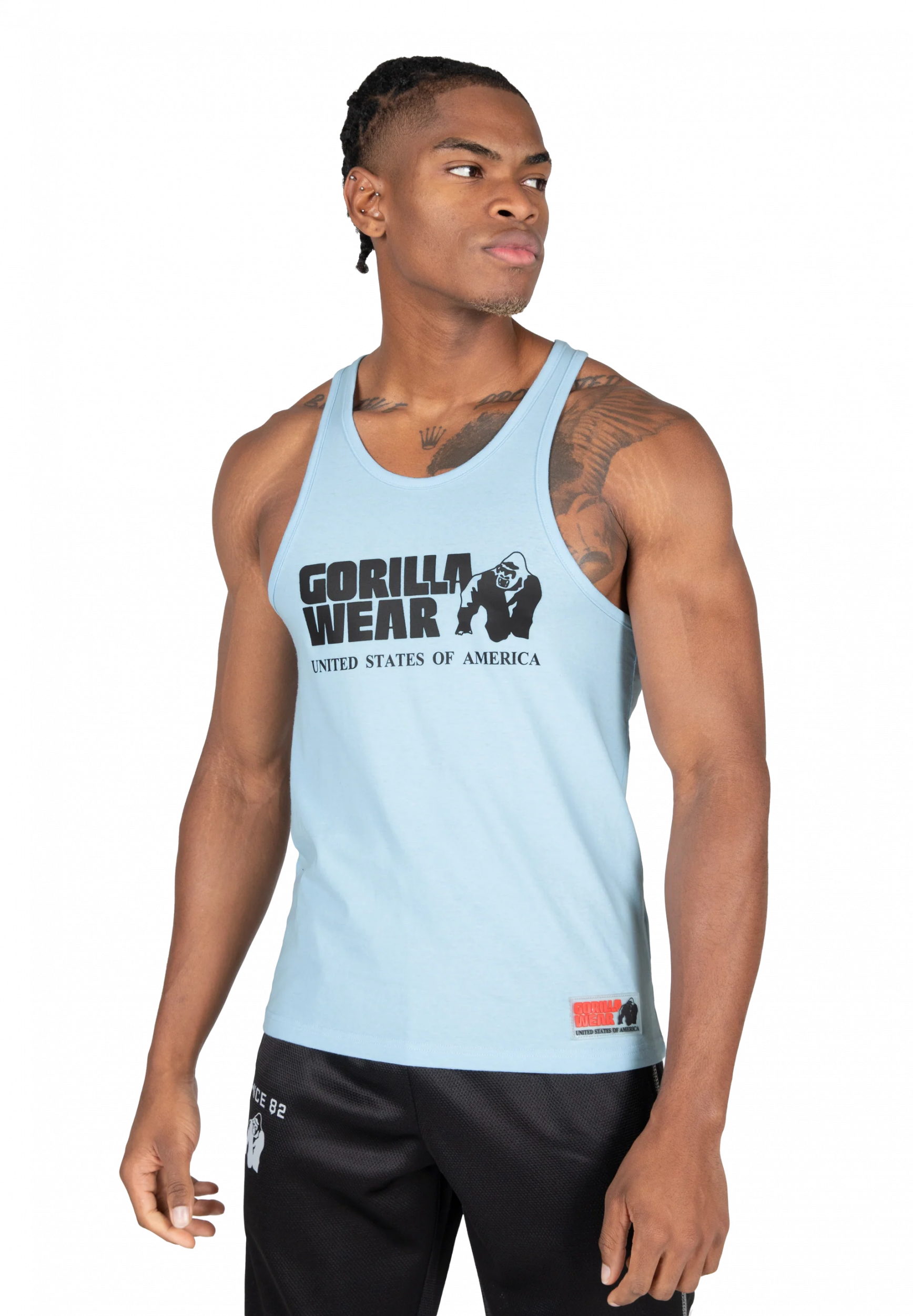 Débardeur Classic Gorilla Wear homme - Bleu clair, vue 1
