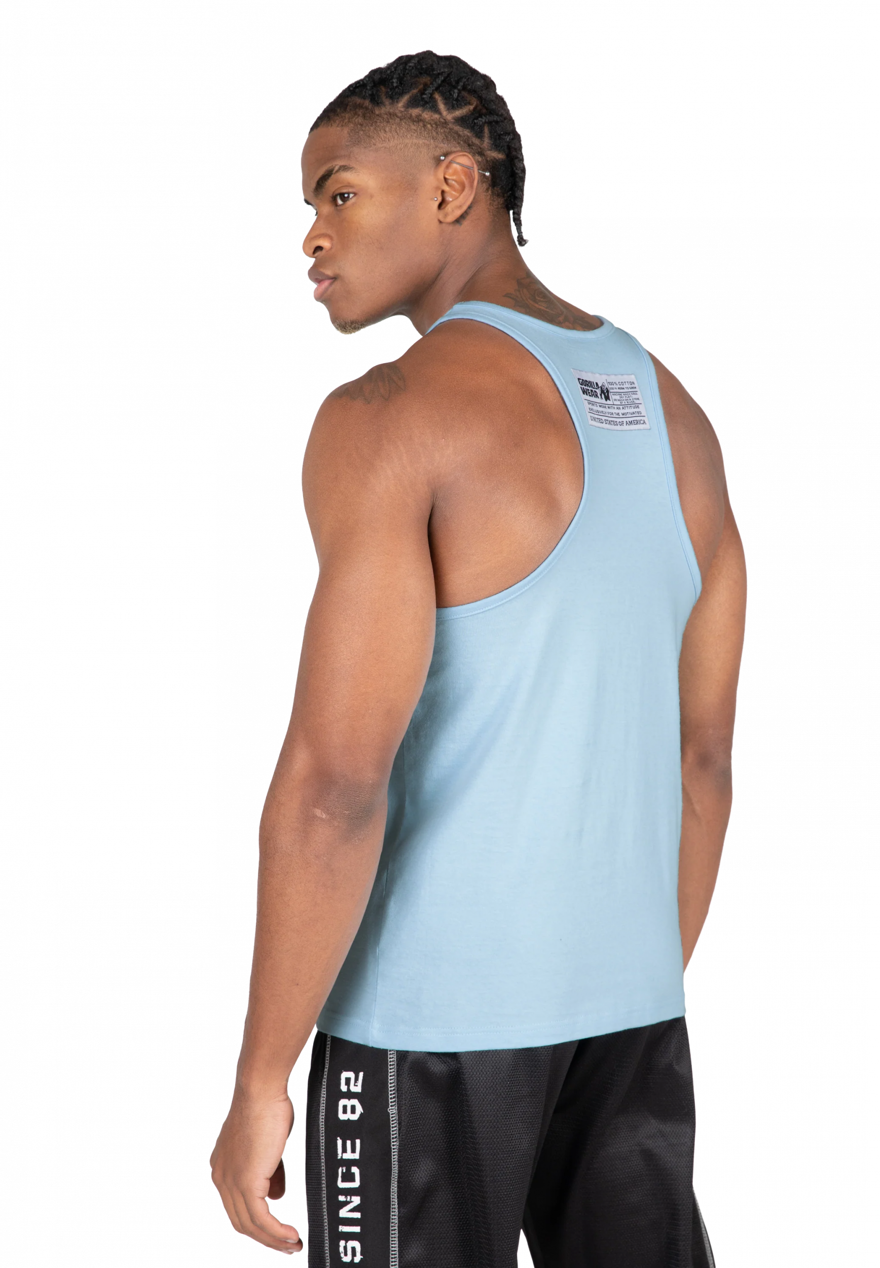 Débardeur Classic Gorilla Wear homme - Bleu clair, vue 2