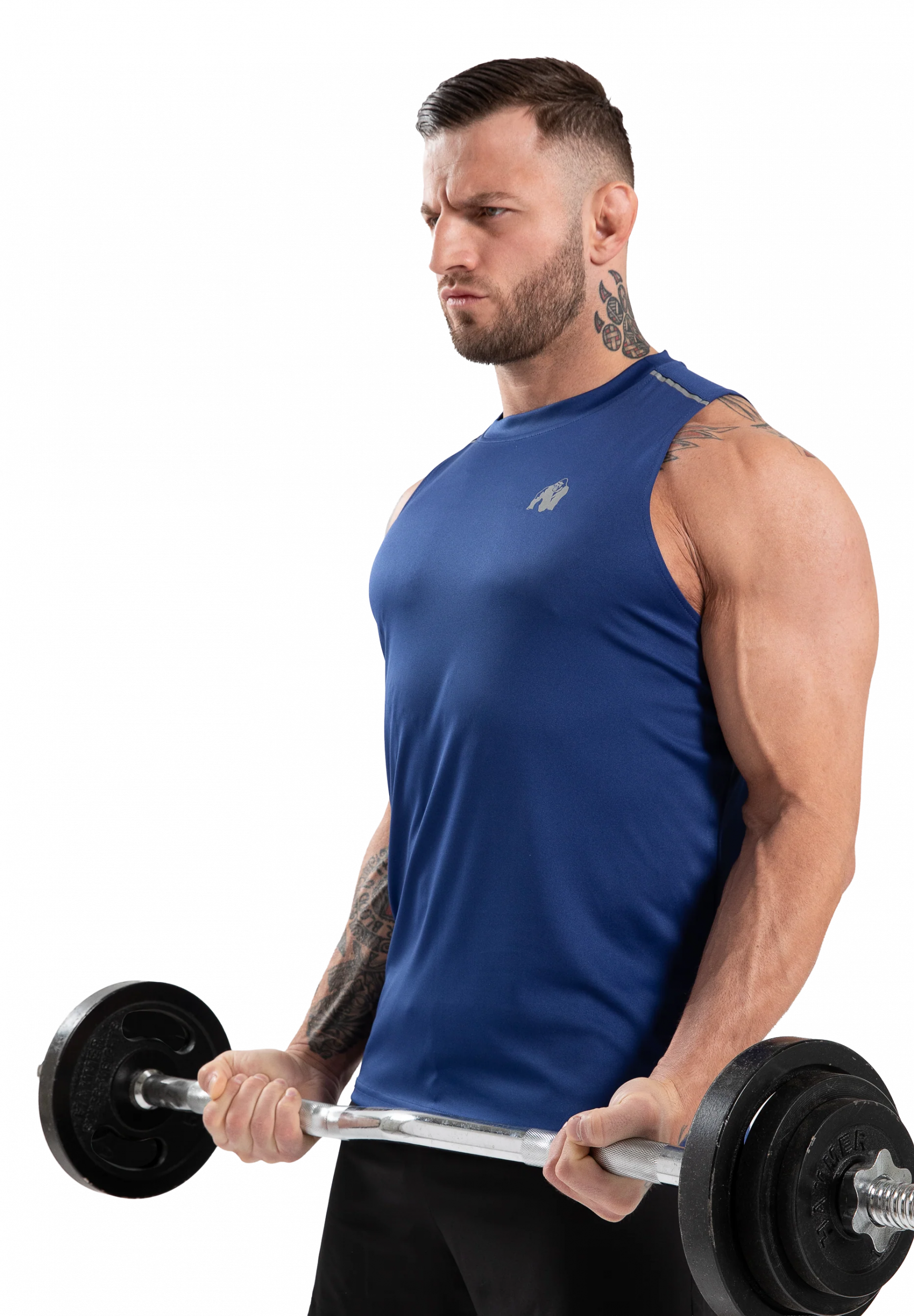 Débardeur Easton Gorilla Wear homme - Bleu, vue 2